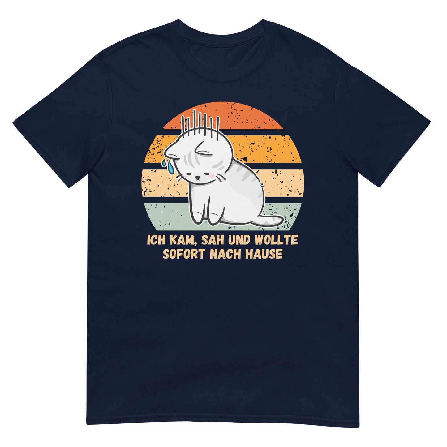 Ich kam, sah und wollte sofort nach Hause Katze T-Shirt