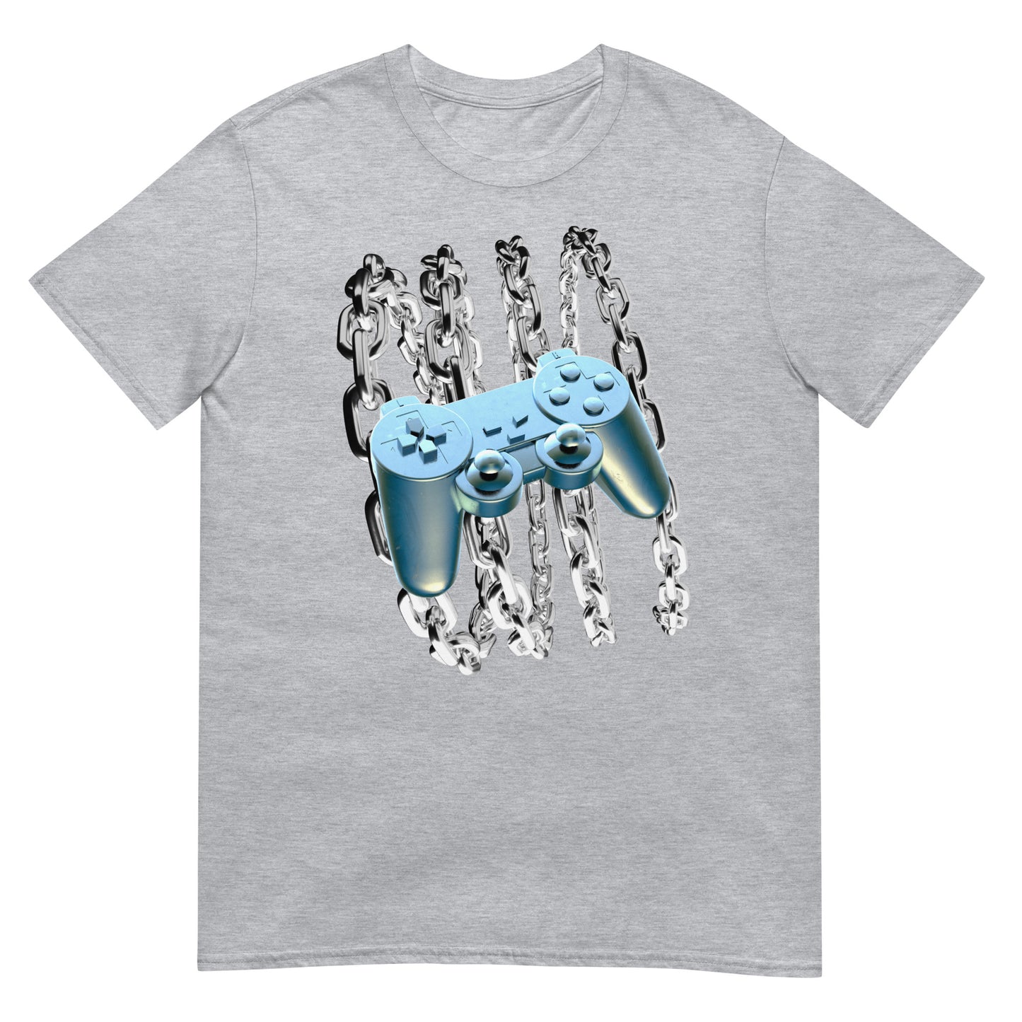 Blue Chrome Controller Y2K T-Shirt