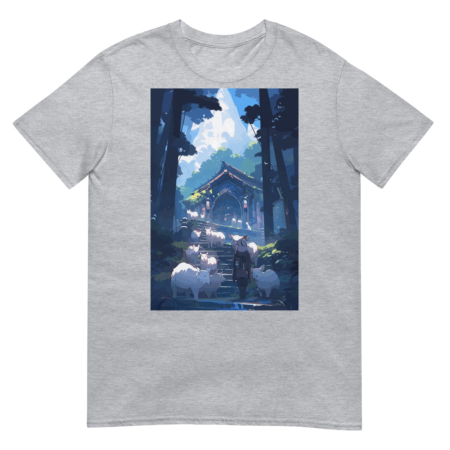 Schrein im Wald Anime T-Shirt