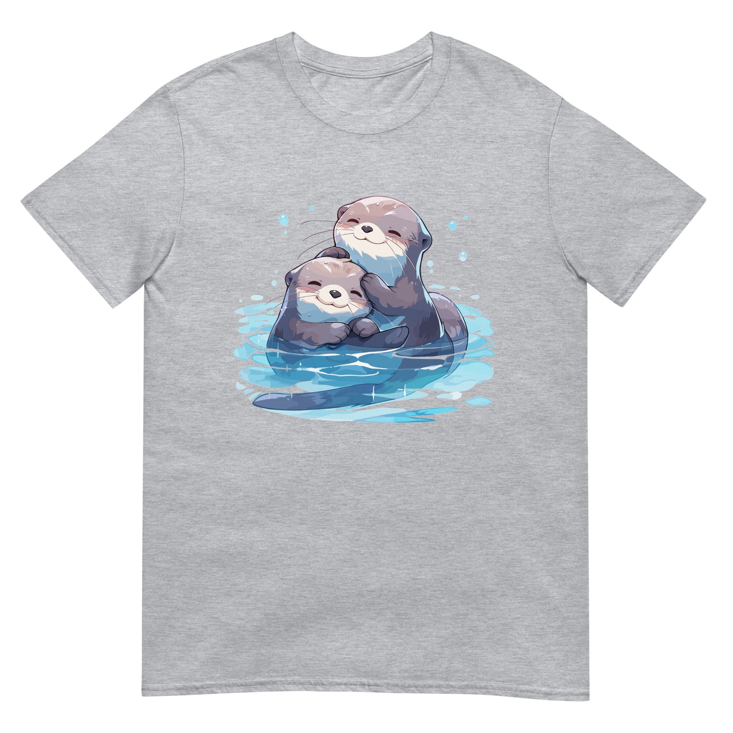 Zwei kuschelnde Otter T-Shirt