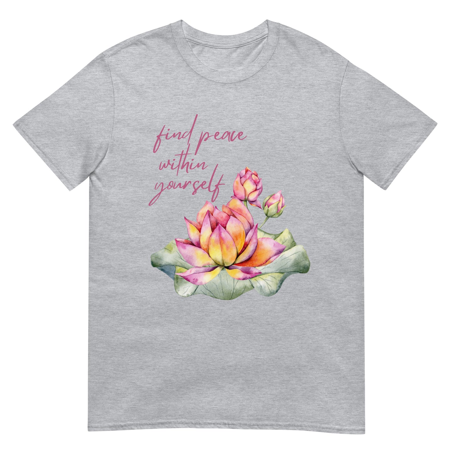 Find peace within yourself Lotus Zen T-Shirt