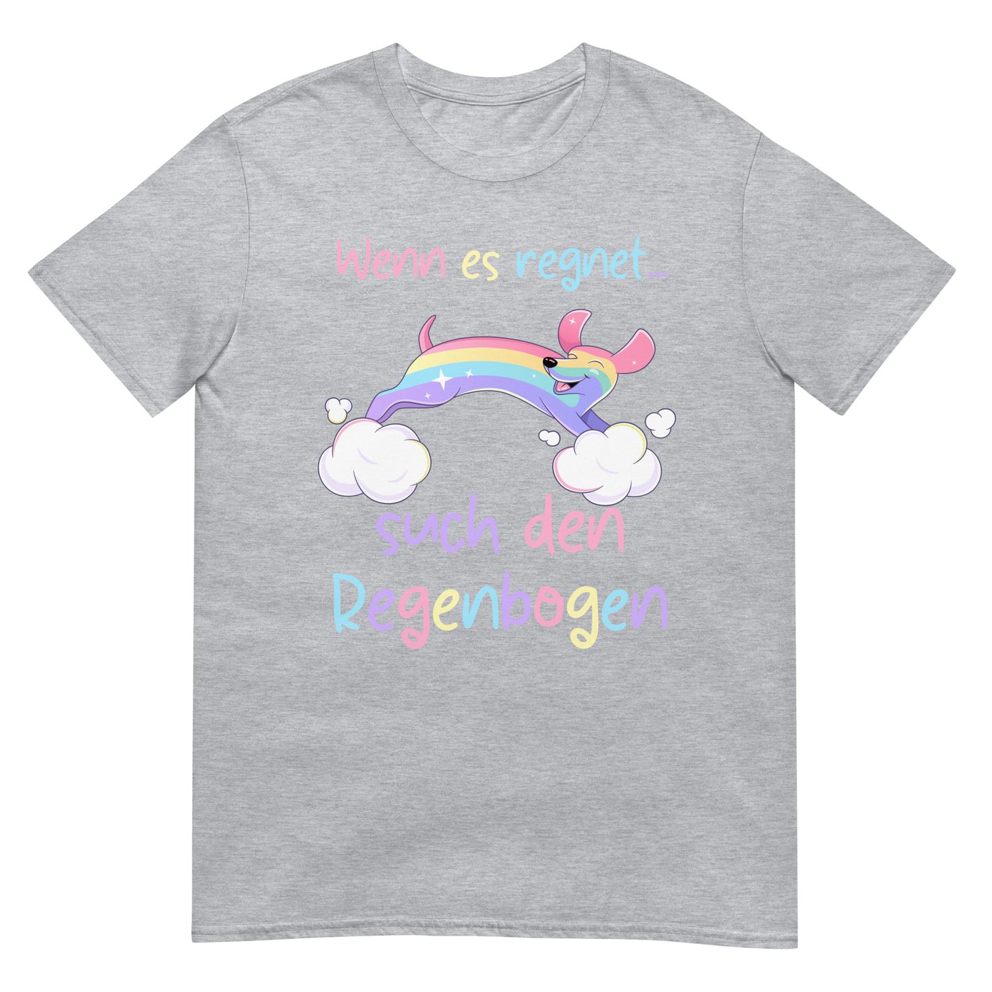 If it rains look for the rainbow dachshund t-shirt