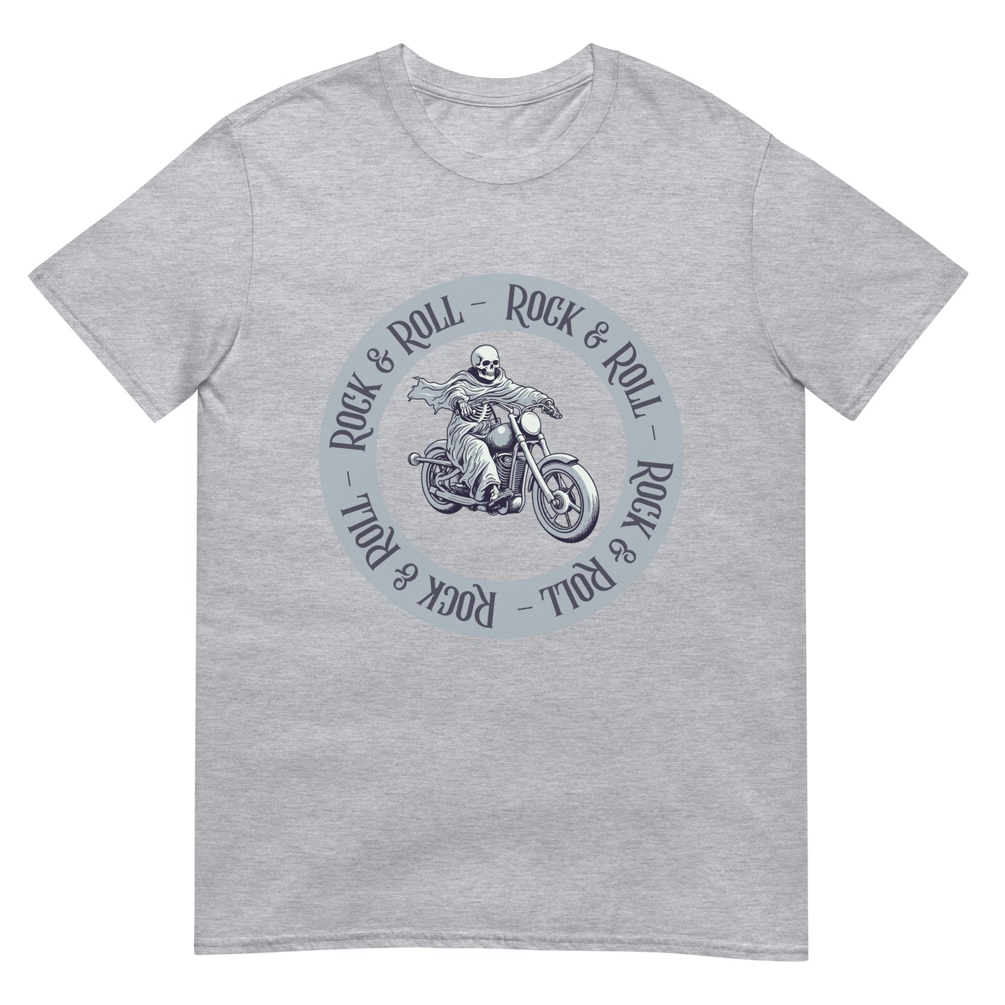 Rock & Roll Skeleton Biker T-Shirt