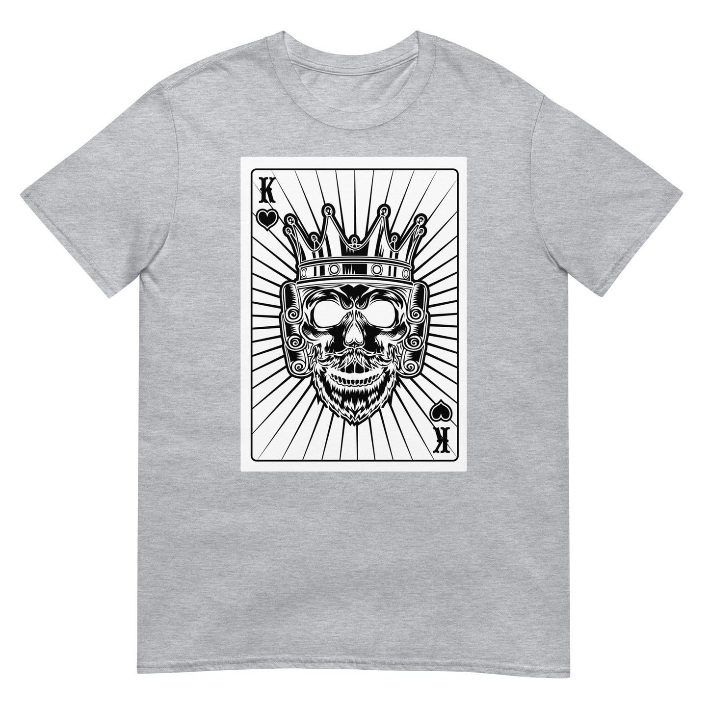 Totenkopf König King Karte T-Shirt