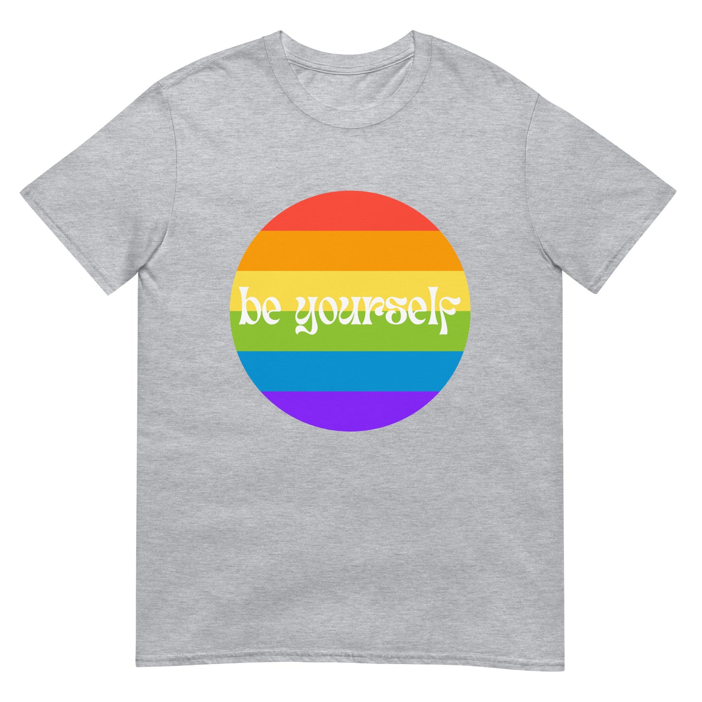 Be yourself Pride Regenbogen T-Shirt