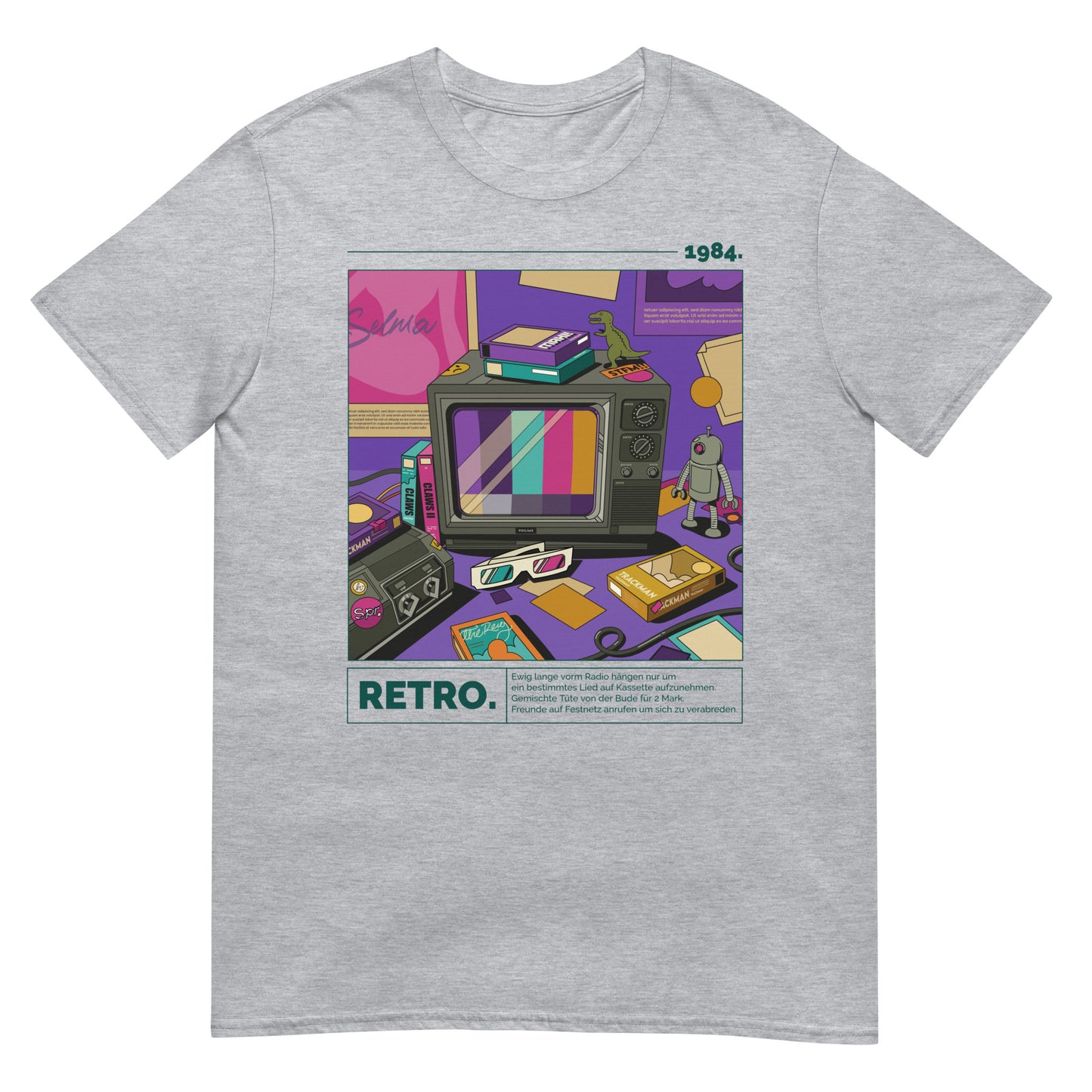 Retro 1984 Oldschool Vintage nostalgia synthwave T-Shirt