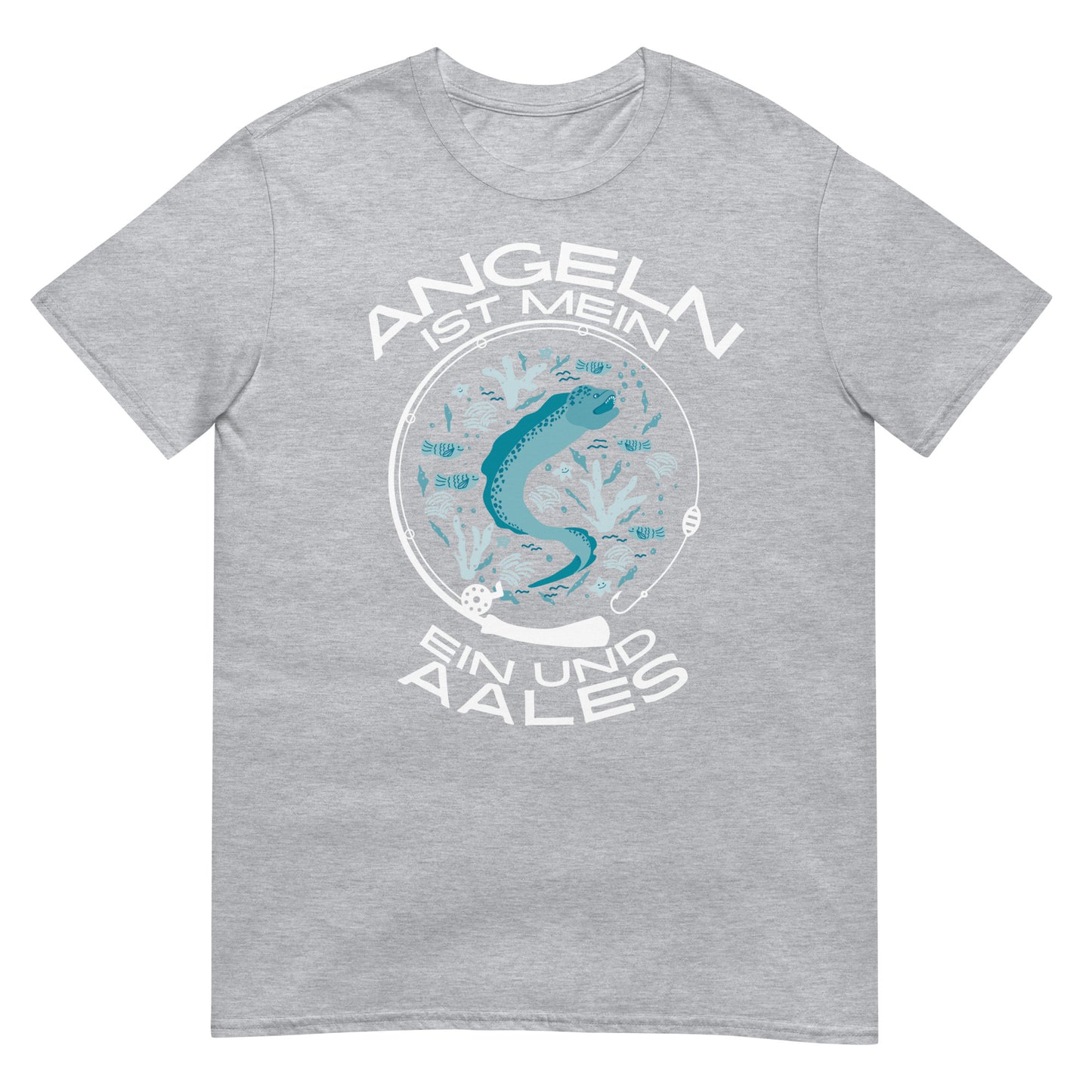 Angeln ist mein ein und Aales Angler Wortspiel T-Shirt