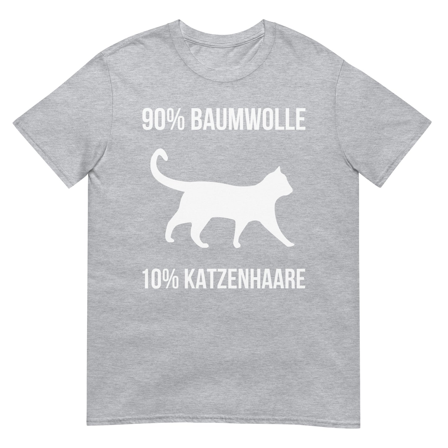 90% Baumwolle 10% Katzenhaare Katze T-Shirt