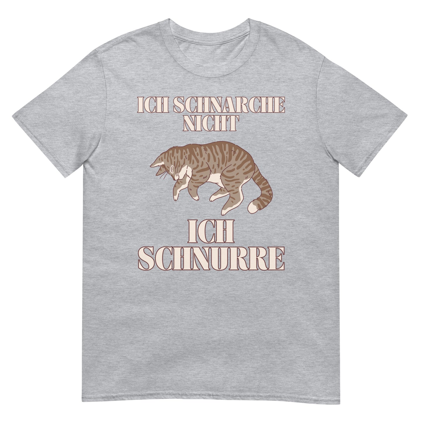 Ich schnarche nicht ich schnurre Katze T-Shirt