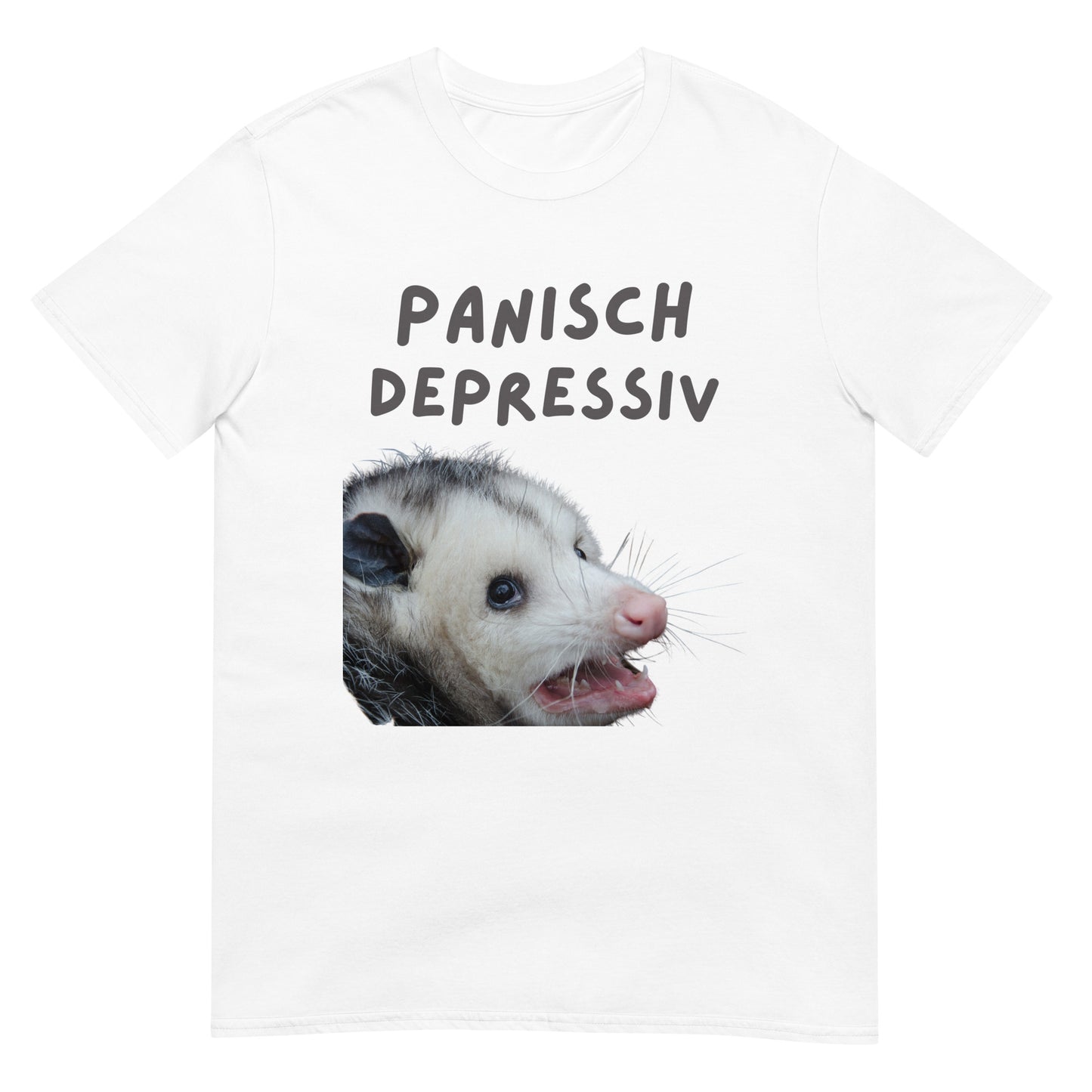 Panisch Depressiv Opossum Meme T-Shirt