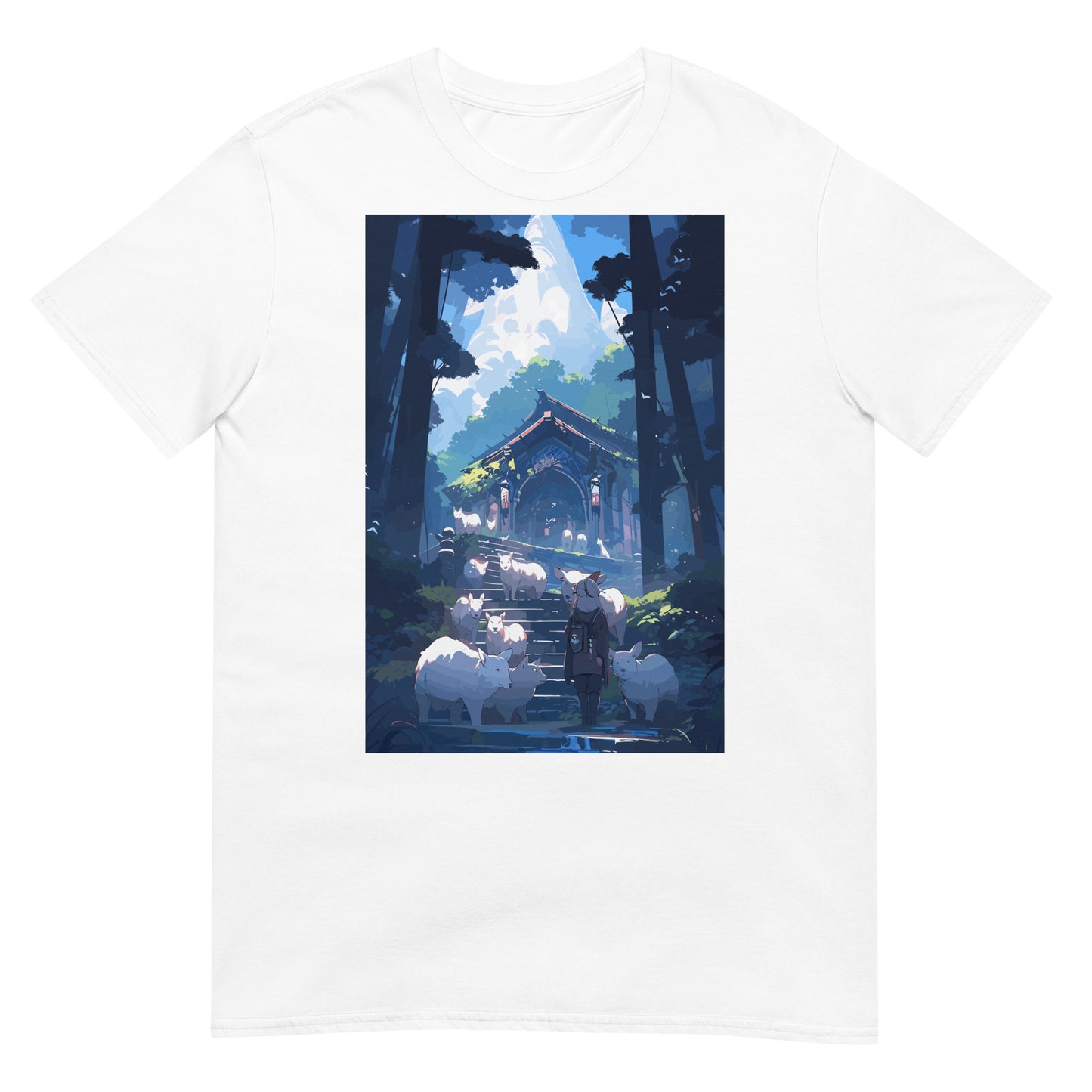 Schrein im Wald Anime T-Shirt
