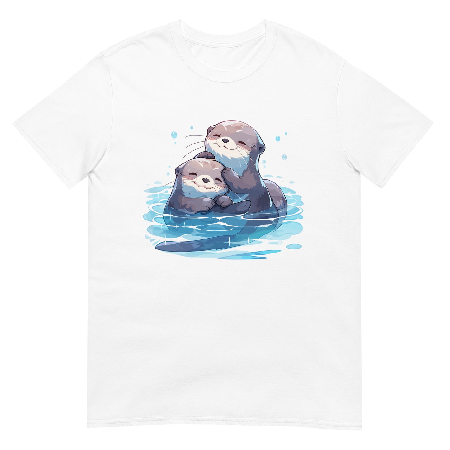 Zwei kuschelnde Otter T-Shirt
