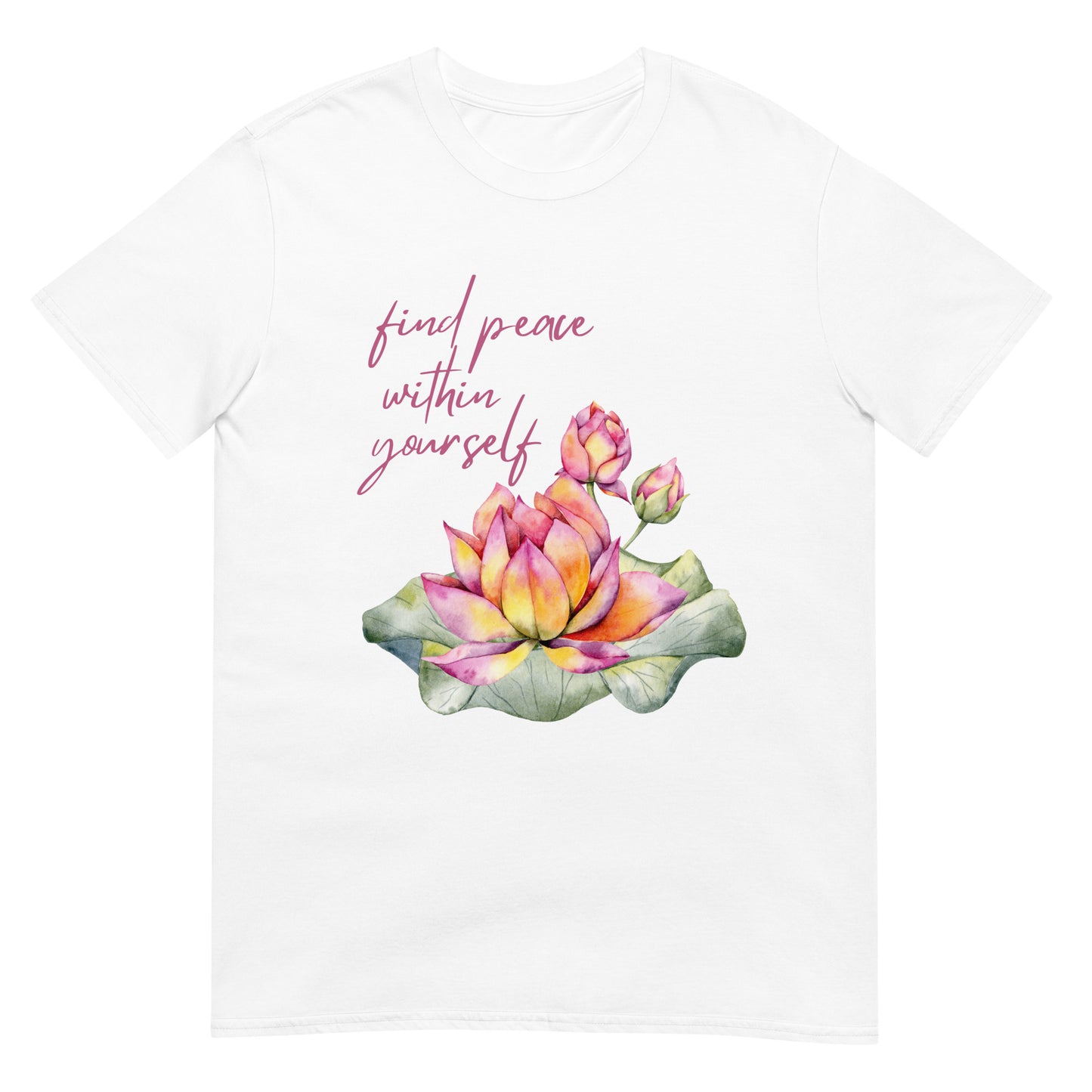 Find peace within yourself Lotus Zen T-Shirt