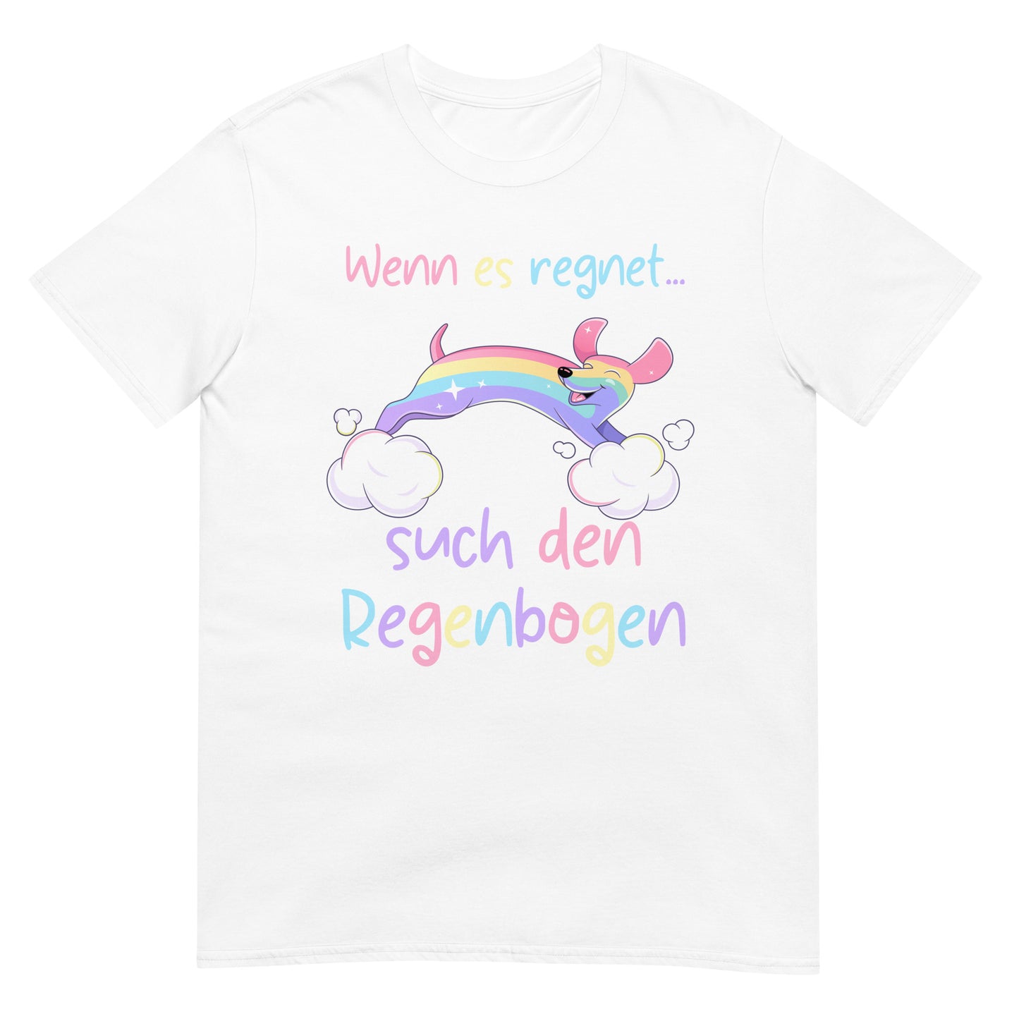 If it rains look for the rainbow dachshund t-shirt