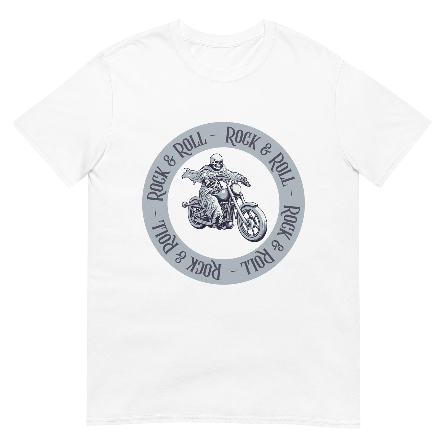 Rock & Roll Skeleton Biker T-Shirt