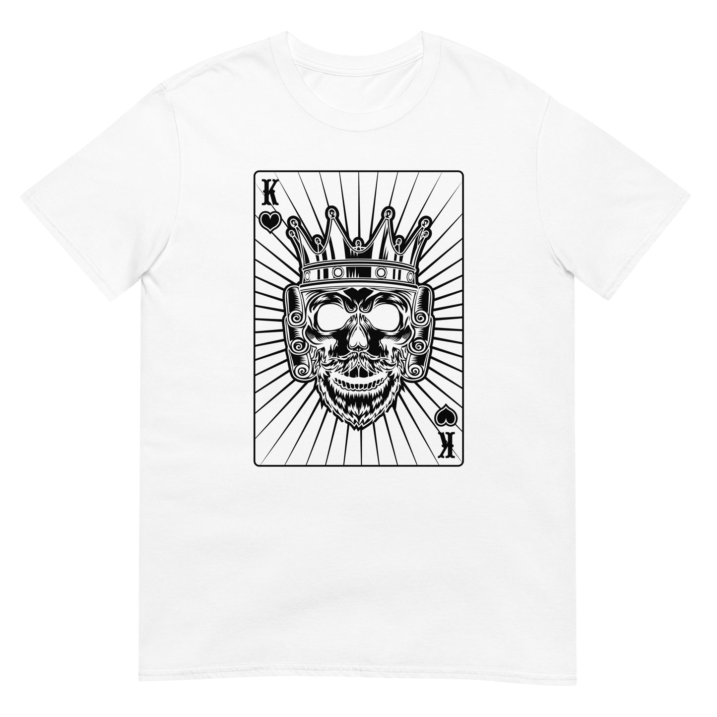 Totenkopf König King Karte T-Shirt