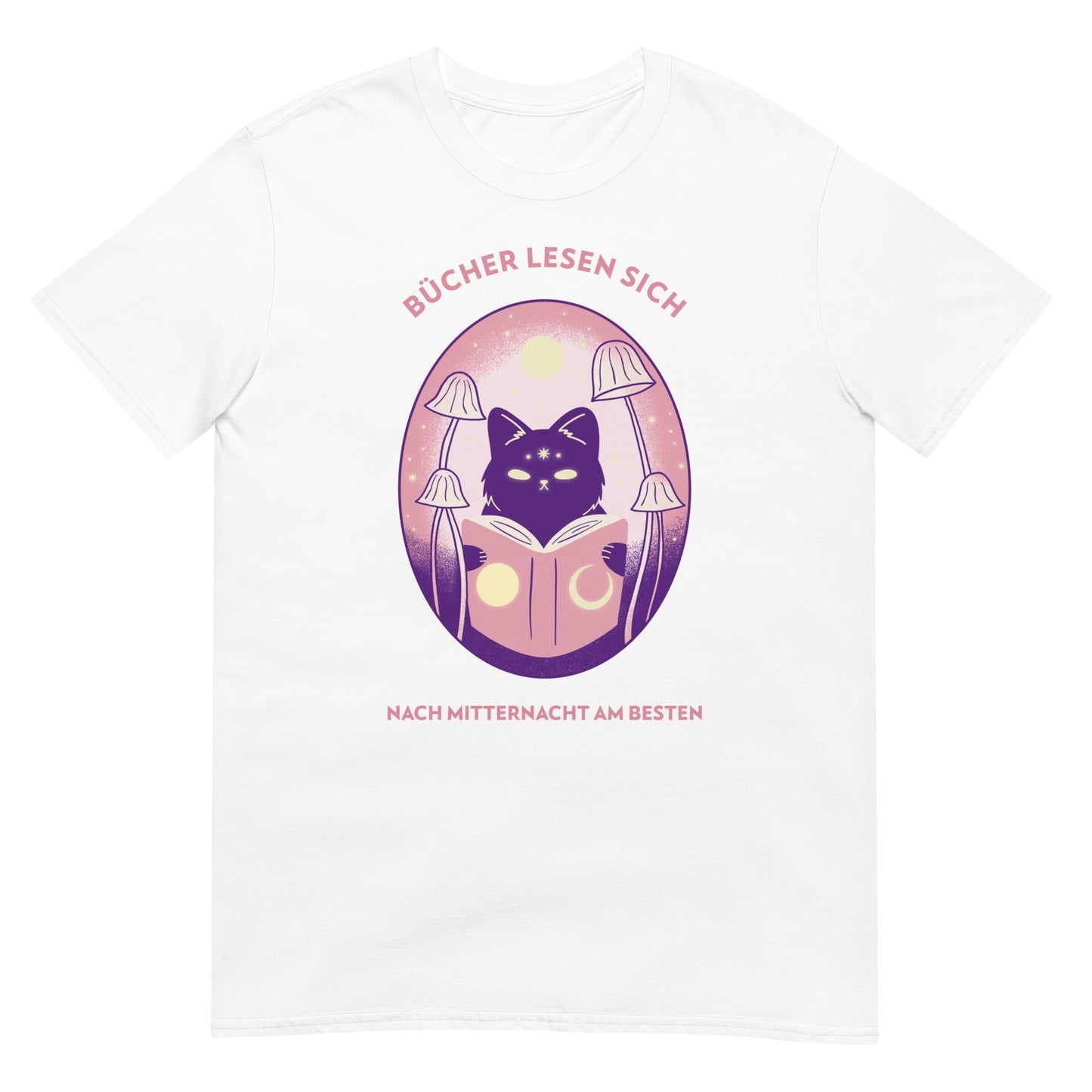 Bücher lesen sich nach Mitternacht am besten Katze T-Shirt