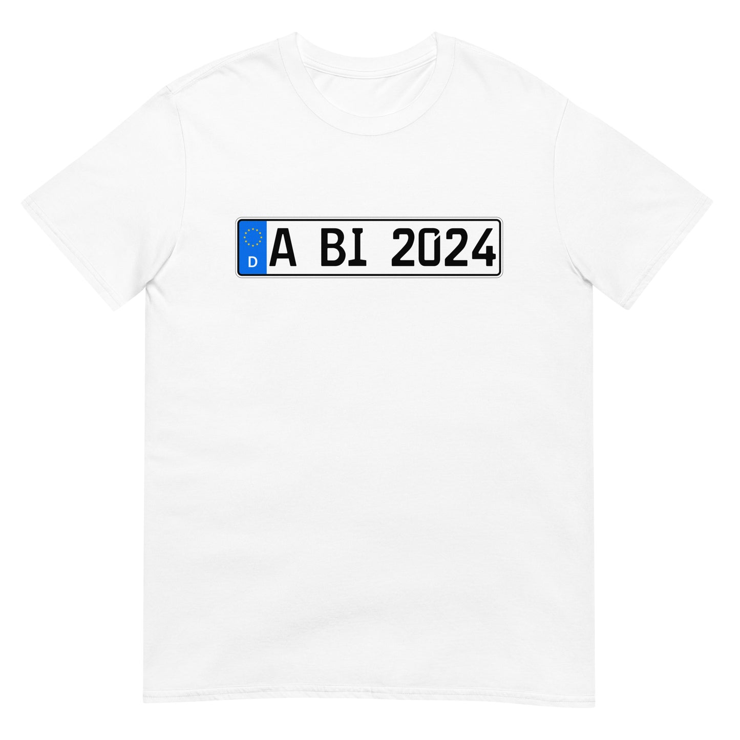 Abi 2024 Abitur Auto Nummernschild Geschenk T-Shirt