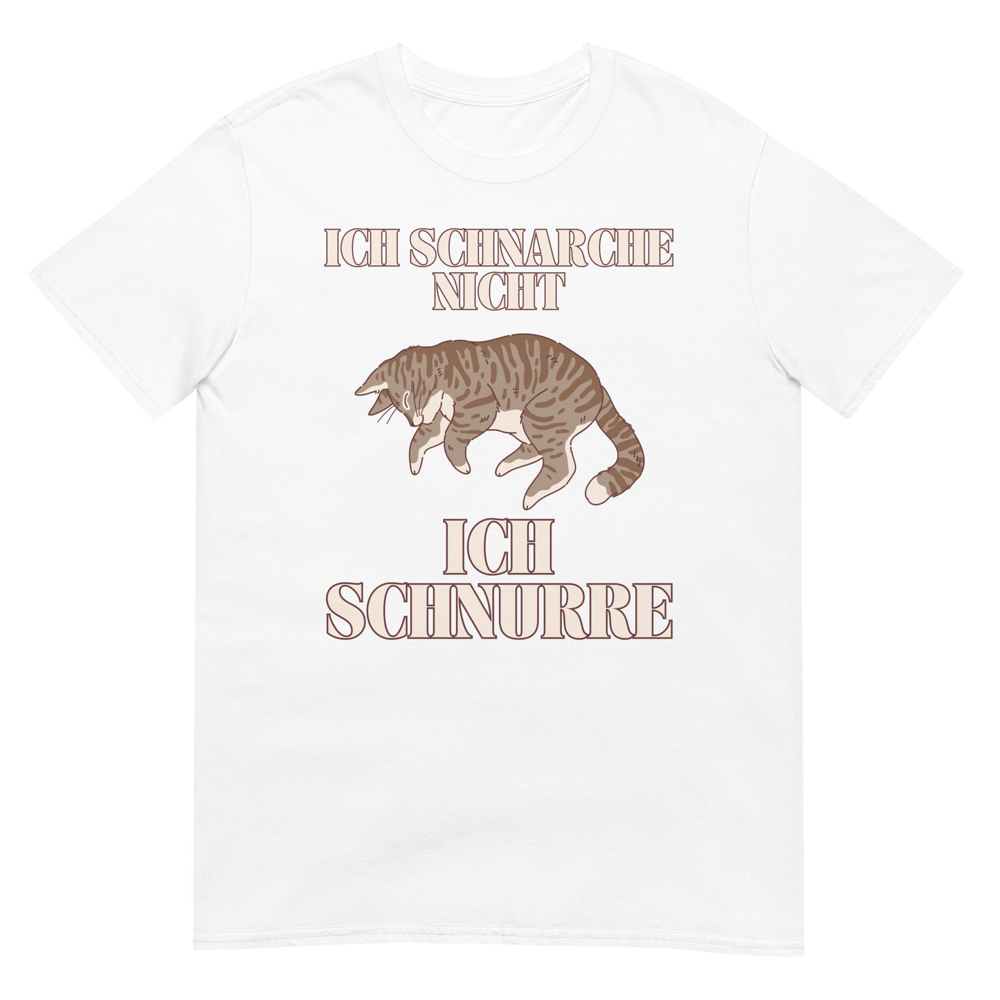 Ich schnarche nicht ich schnurre Katze T-Shirt