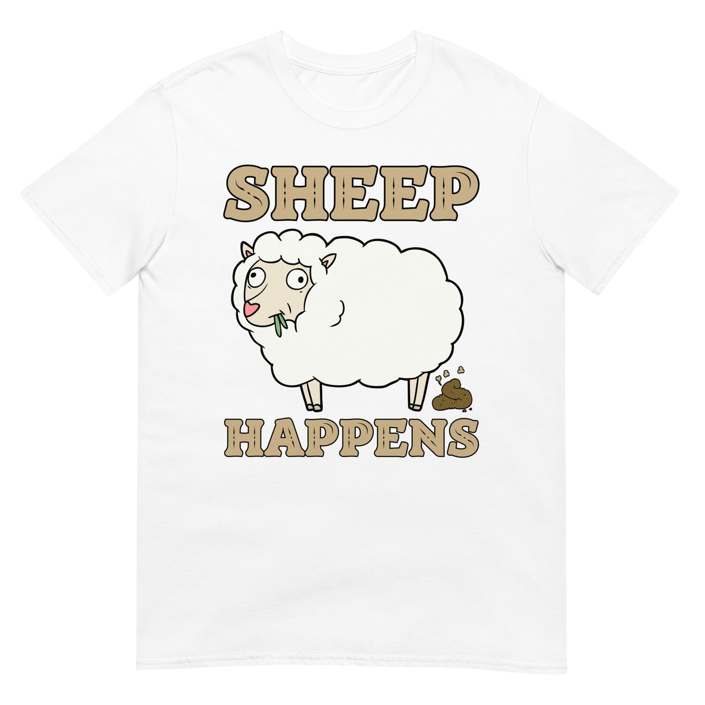 Sheep happens Wortspiel Schaf T-Shirt
