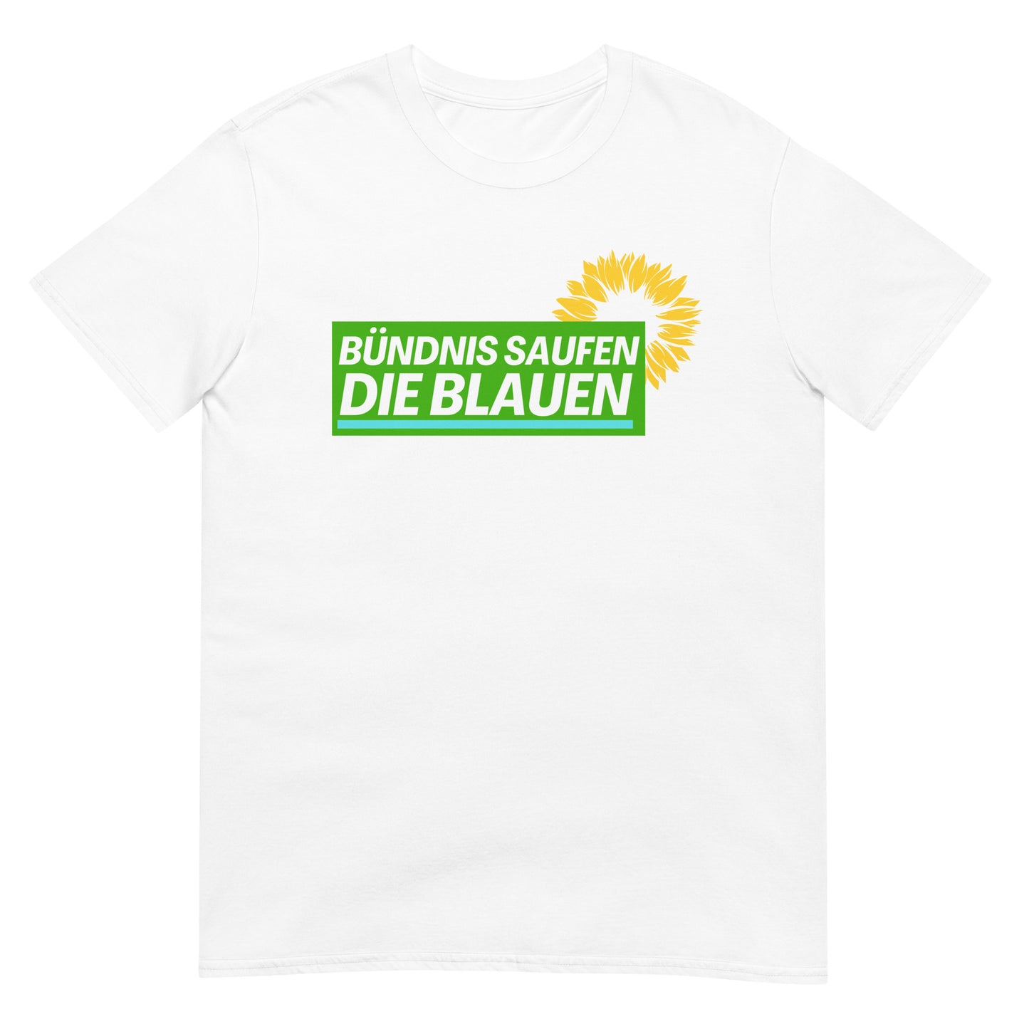 Bündnis Saufen die Blauen Parodie Politik T-Shirt