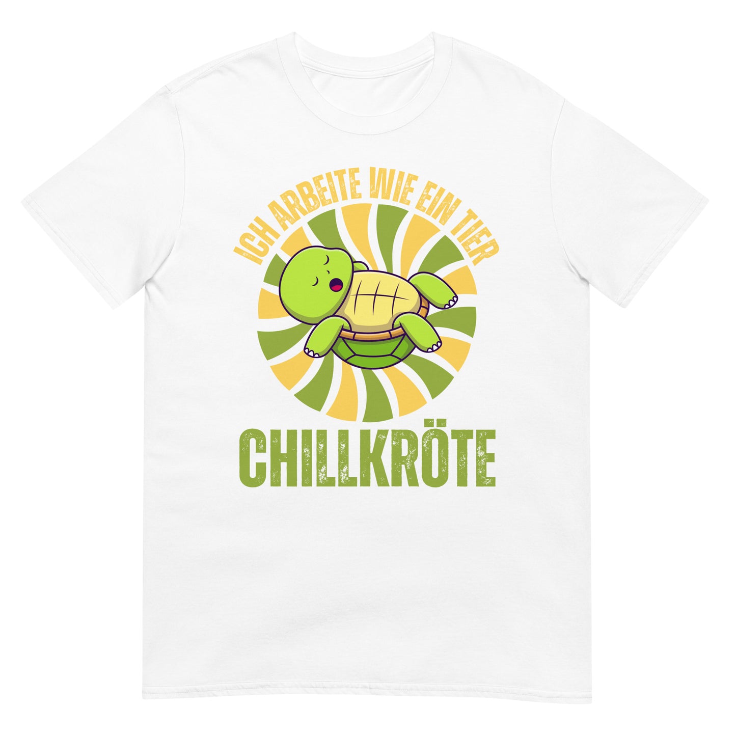 Chillkröte ich arbeite wie ein Tier Wortspiel T-Shirt