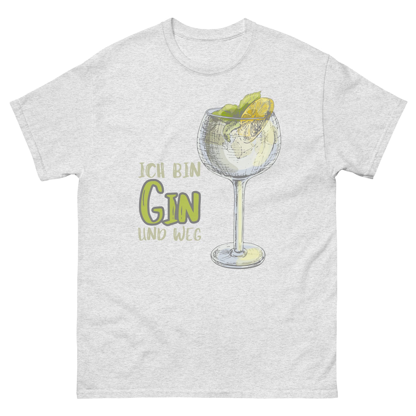 Ich bin Gin und weg Cocktail Tonic T-Shirt