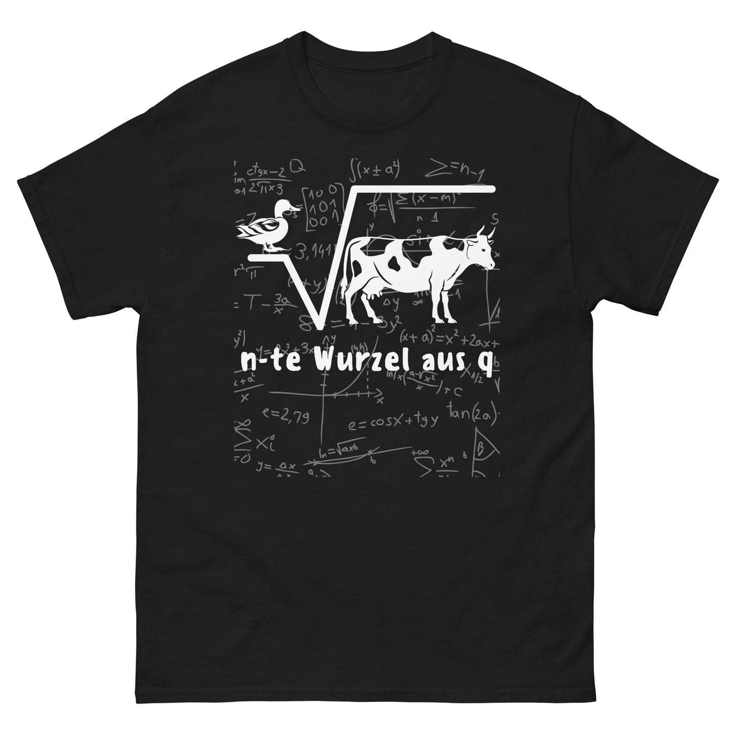 Ente Wurzel aus Kuh Mathe Wortspiel T-Shirt