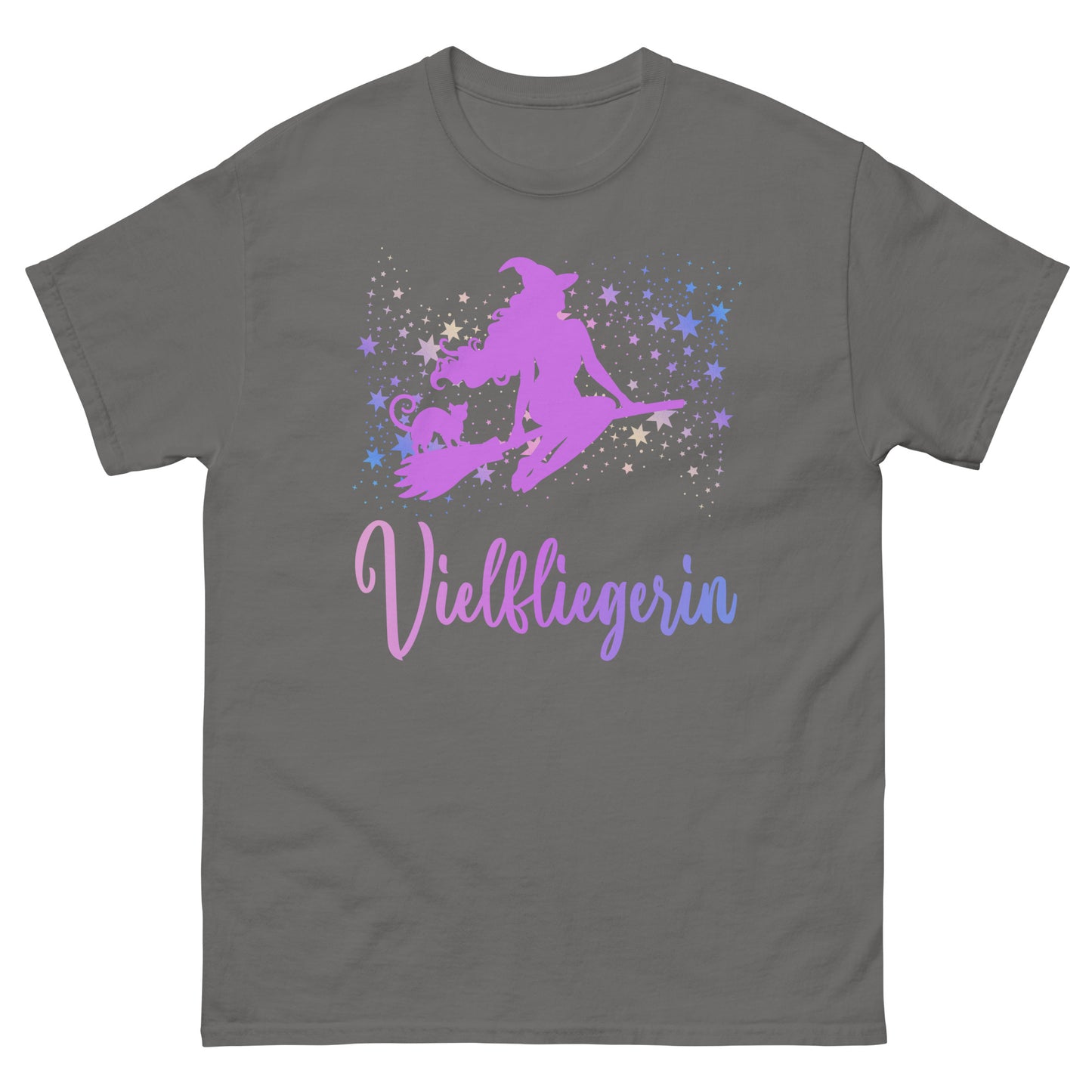 Vielfliegerin Hexe Besen T-Shirt