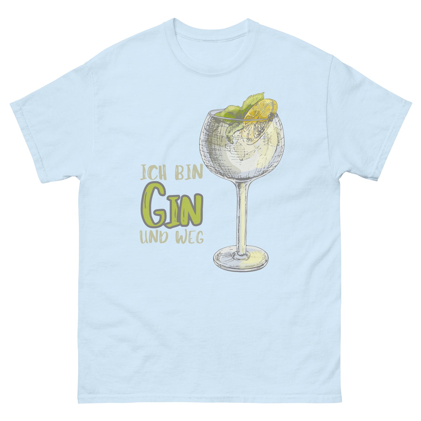 Ich bin Gin und weg Cocktail Tonic T-Shirt