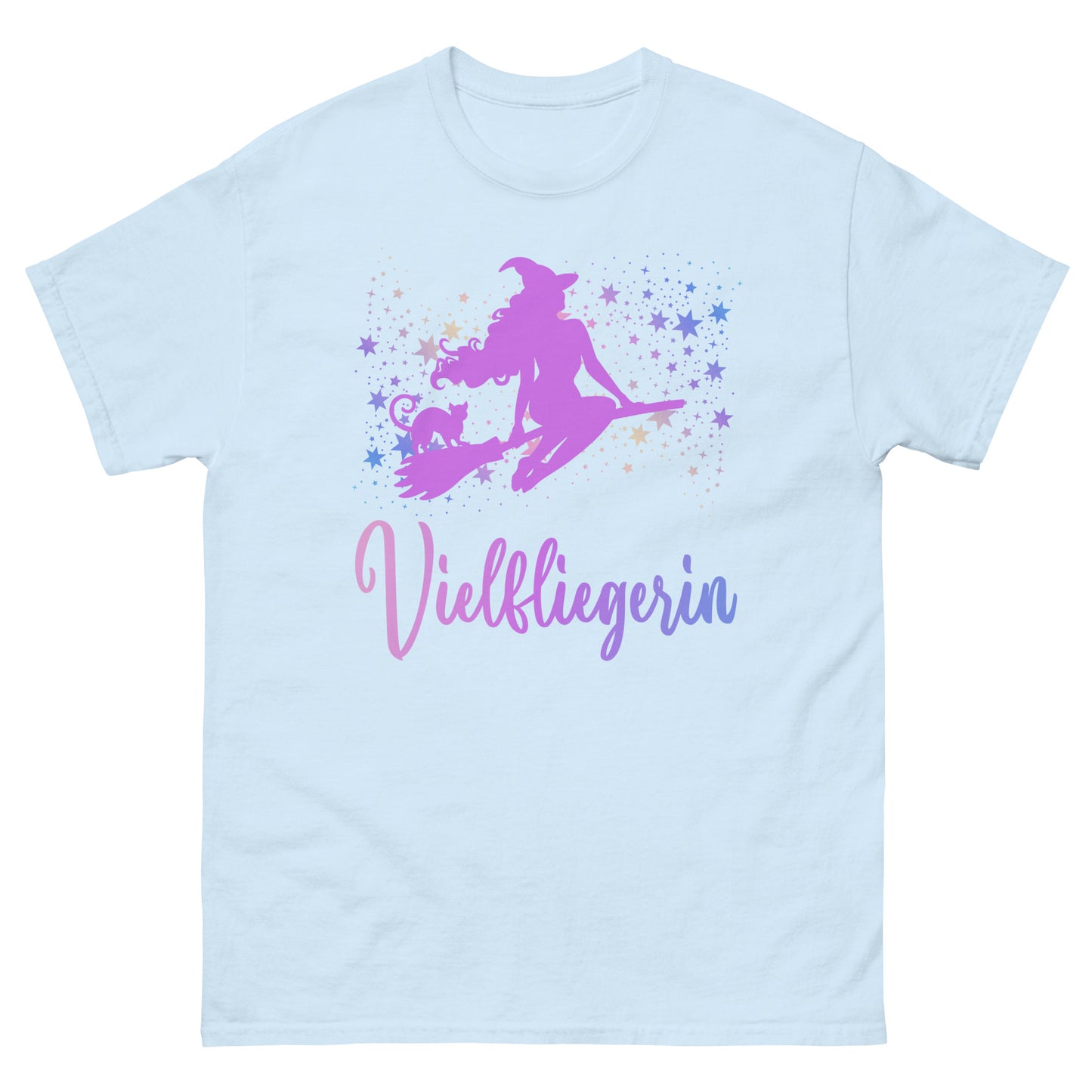 Vielfliegerin Hexe Besen T-Shirt
