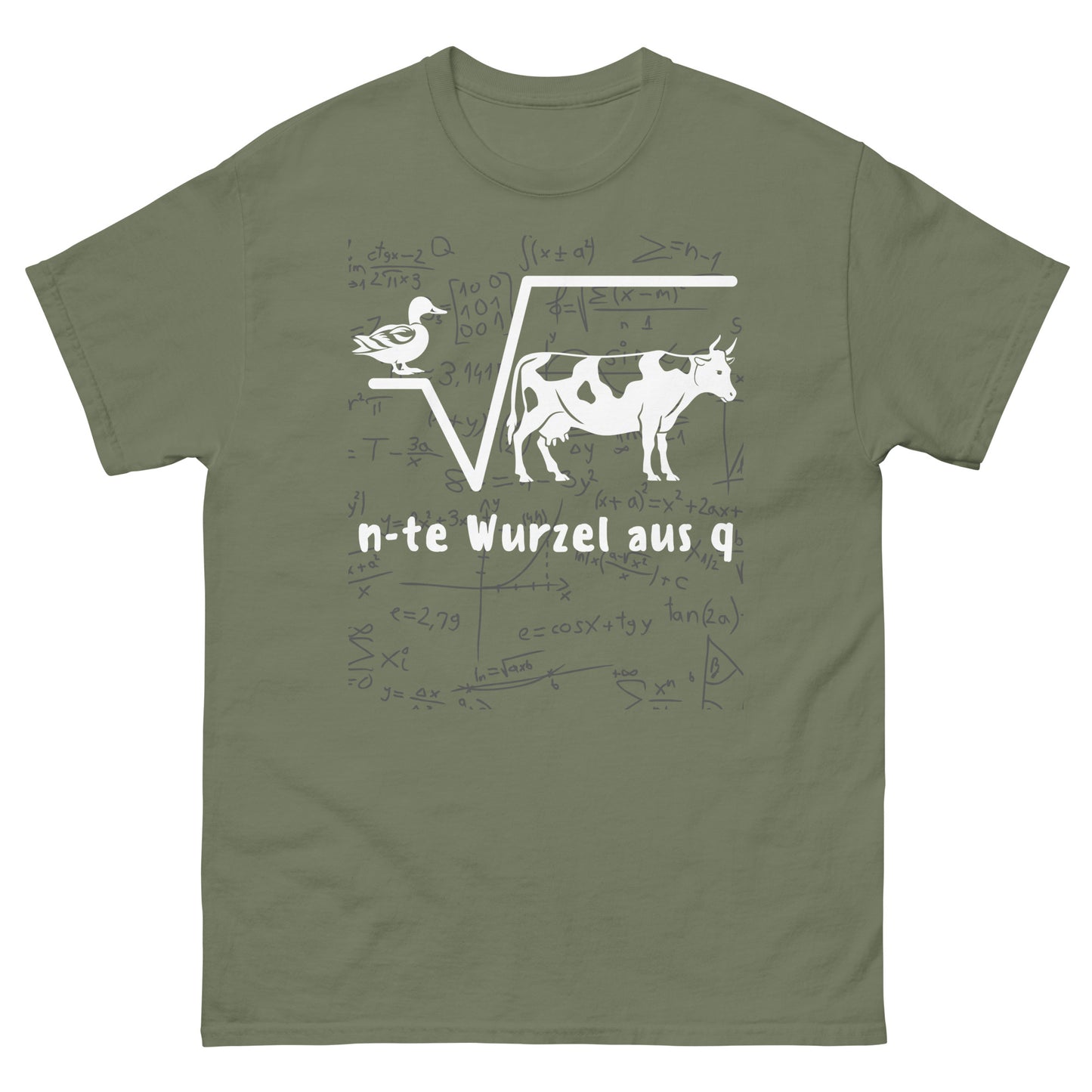 Ente Wurzel aus Kuh Mathe Wortspiel T-Shirt