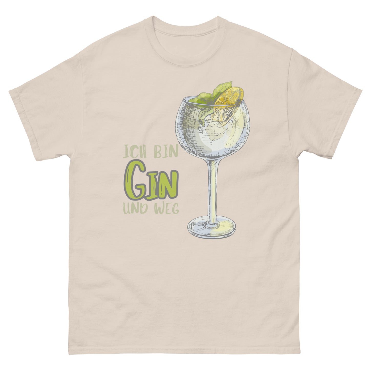 Ich bin Gin und weg Cocktail Tonic T-Shirt