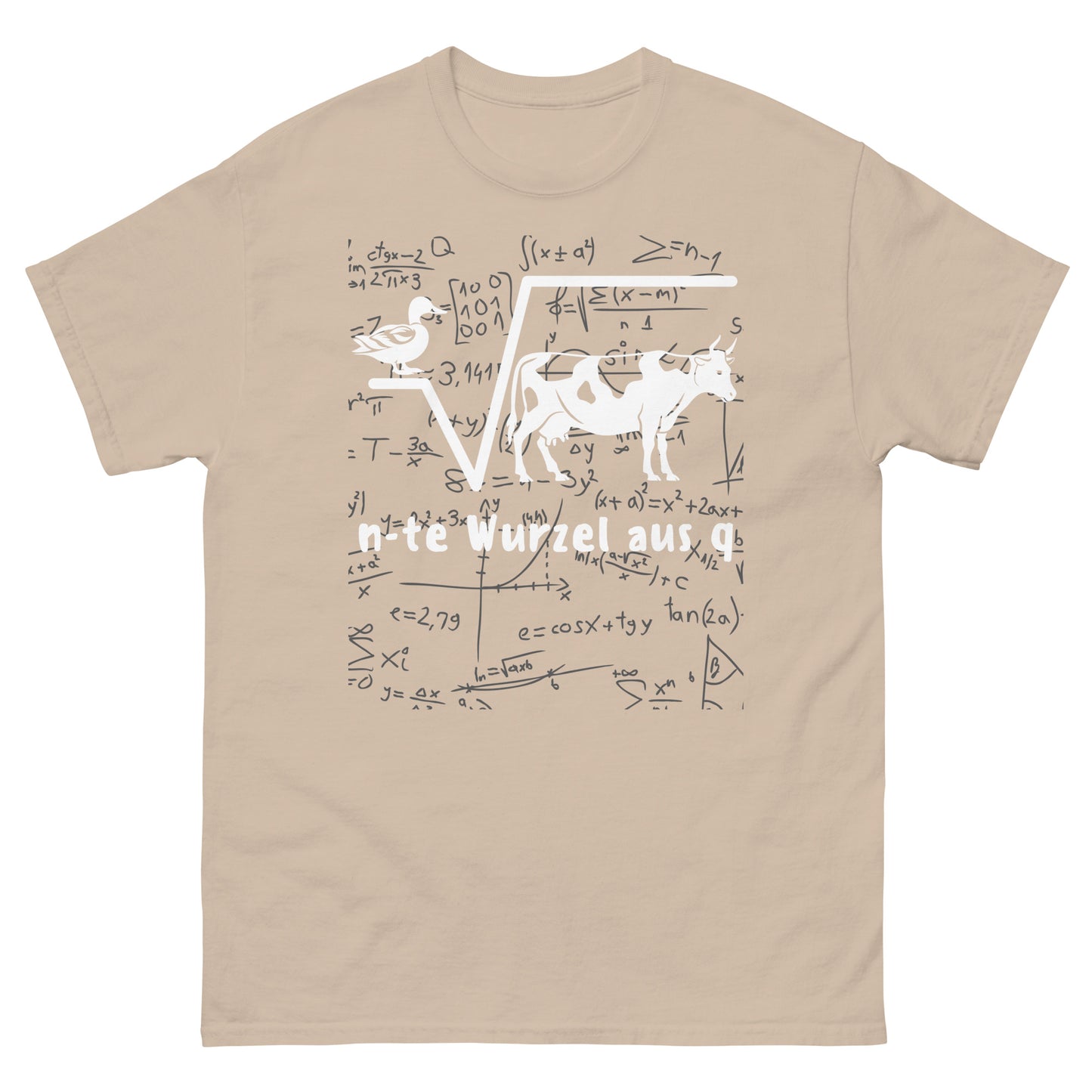 Ente Wurzel aus Kuh Mathe Wortspiel T-Shirt