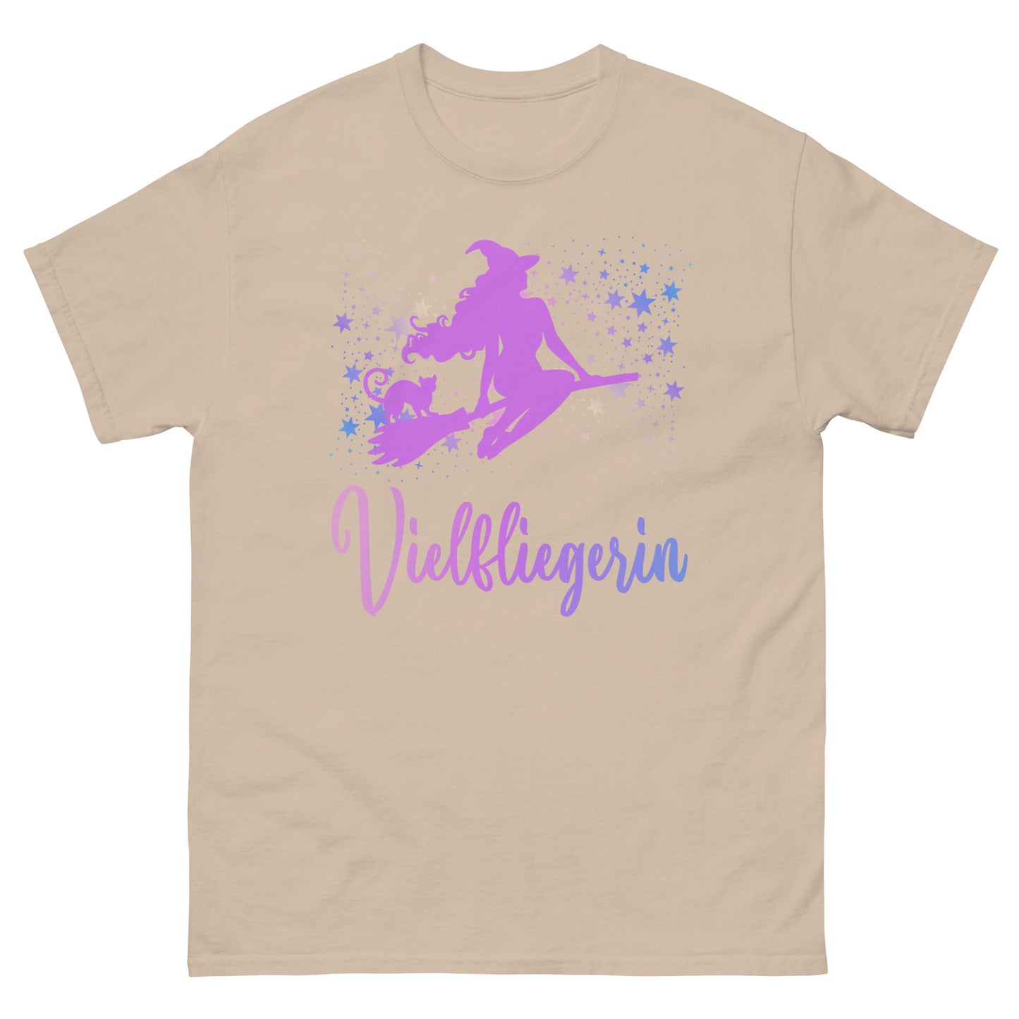 Vielfliegerin Hexe Besen T-Shirt