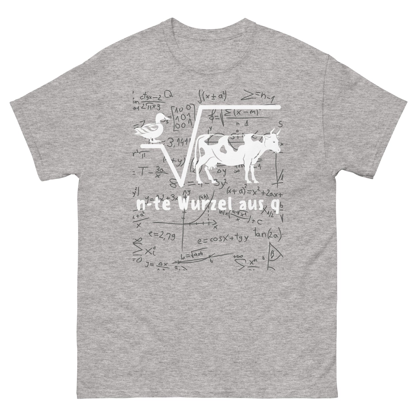 Ente Wurzel aus Kuh Mathe Wortspiel T-Shirt