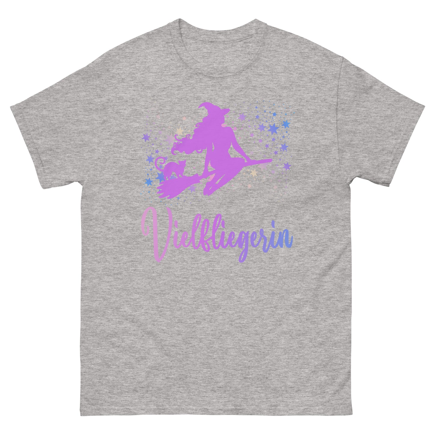 Vielfliegerin Hexe Besen T-Shirt