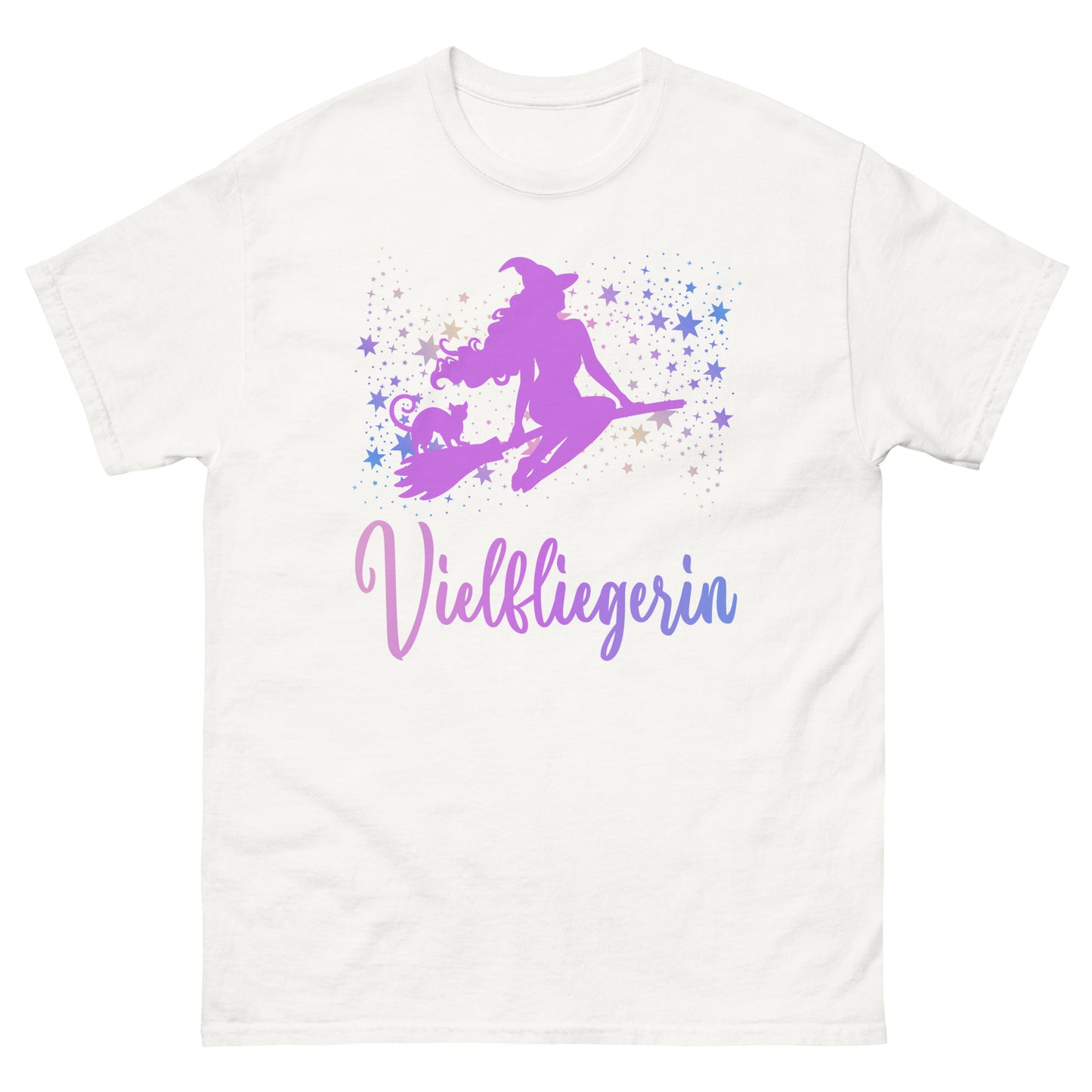 Vielfliegerin Hexe Besen T-Shirt