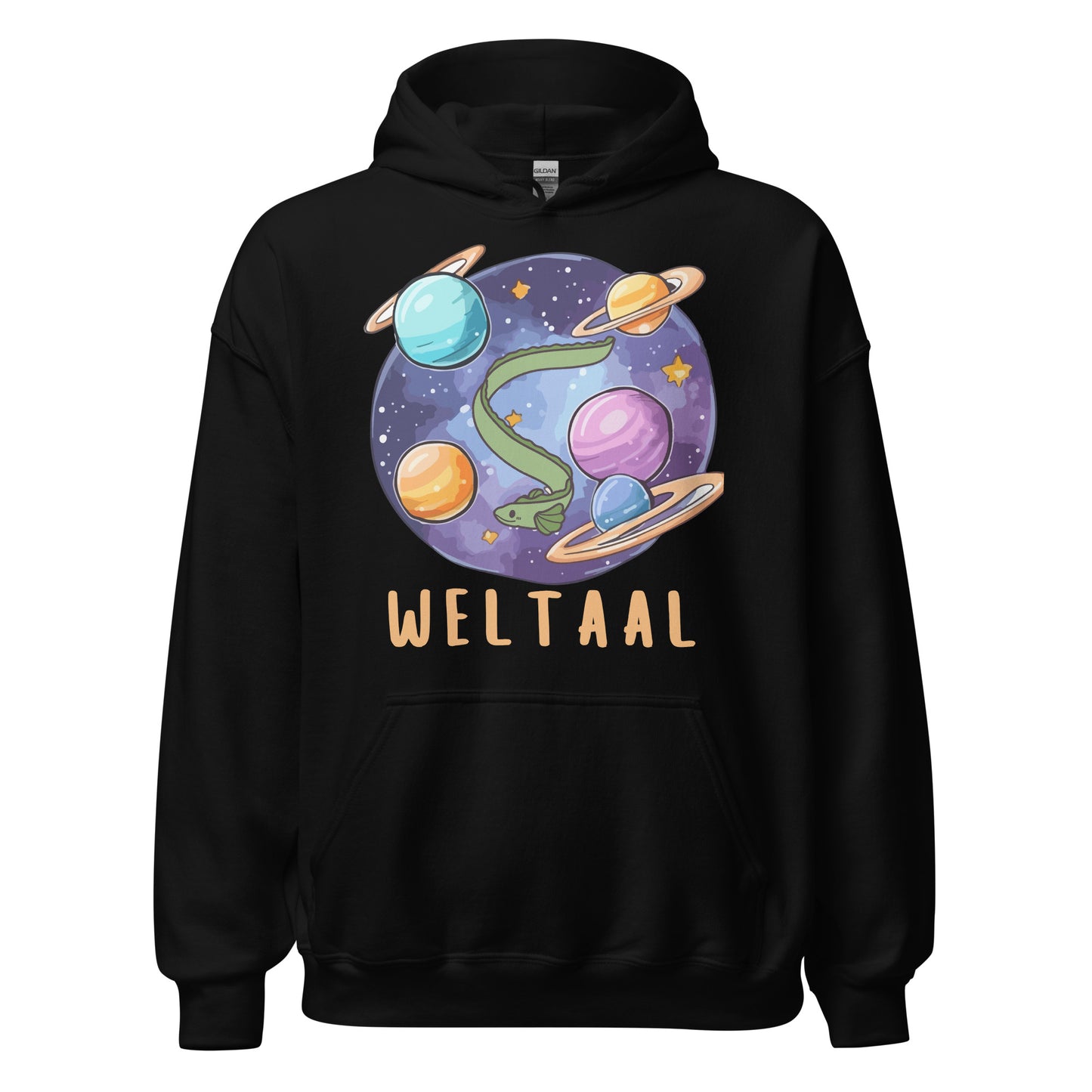 Weltaal Angler Aal Wortspiel Kapuzenpullover