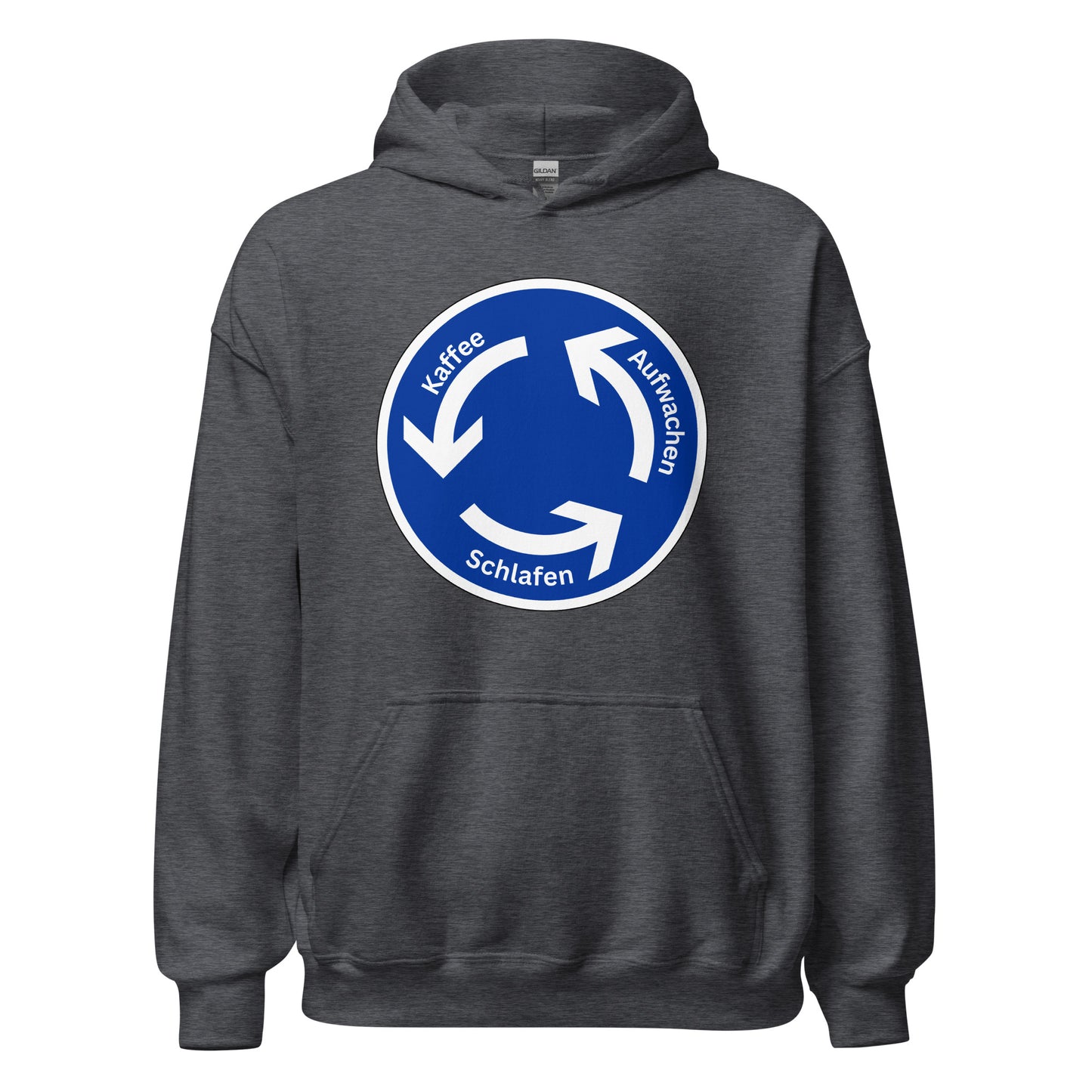 Aufwachen Kaffee Schlafen Kreisverkehr Kapuzenpullover
