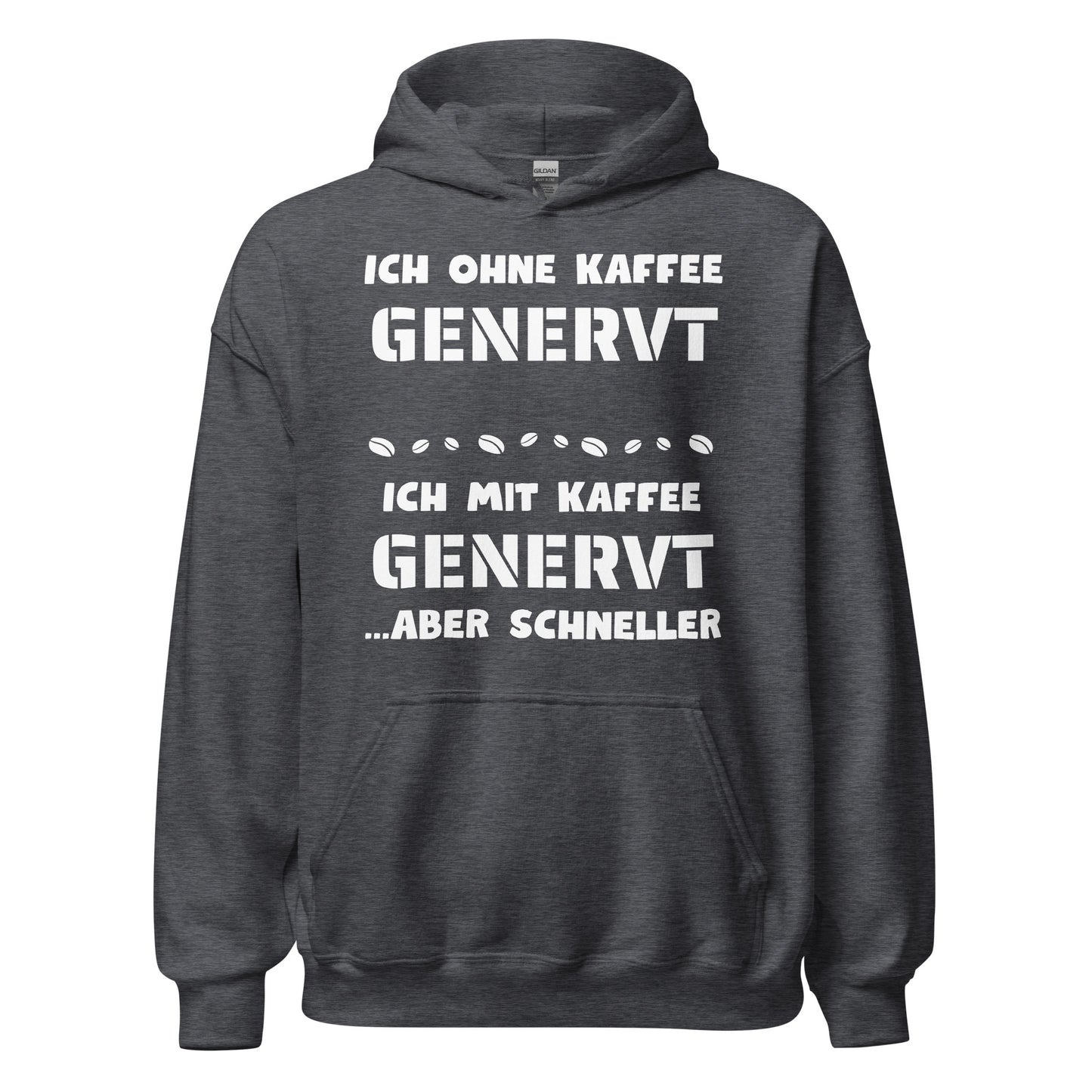 Ich Ohne Kaffee Genervt Ich Mit Kaffee Genervt Aber Schneller Kapuzenpullover