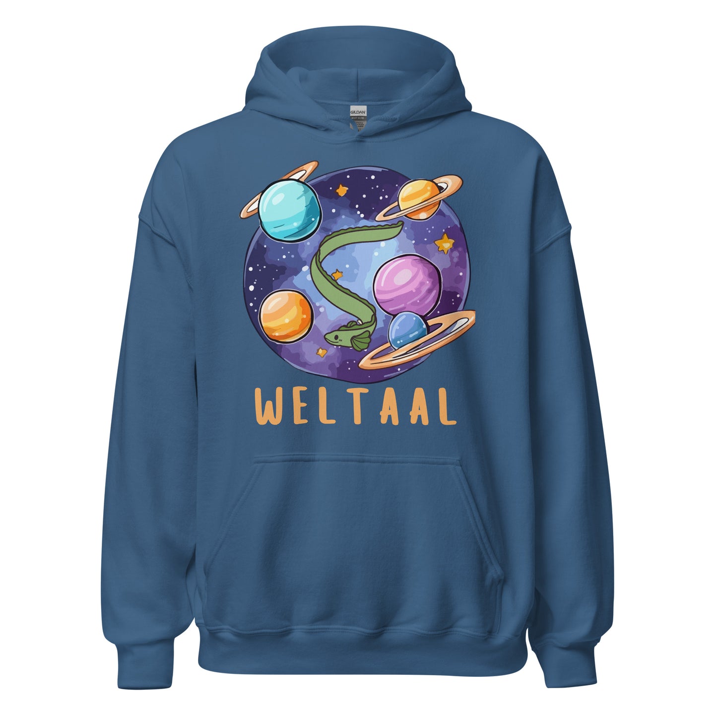 Weltaal Angler Aal Wortspiel Kapuzenpullover