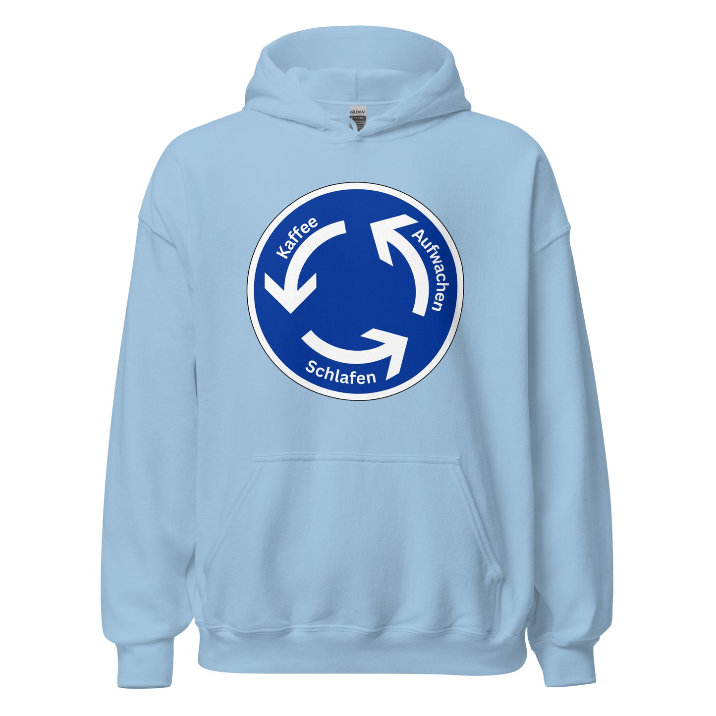 Aufwachen Kaffee Schlafen Kreisverkehr Kapuzenpullover