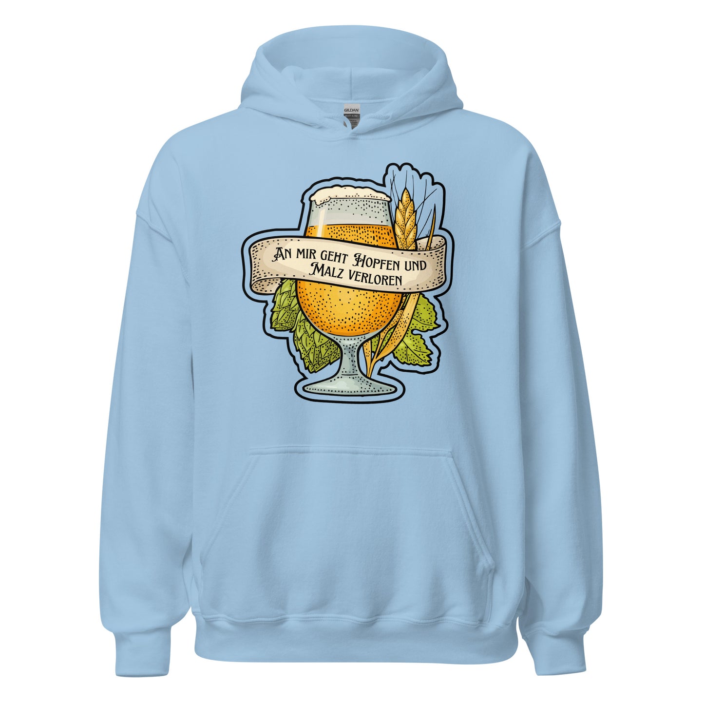 An mir geht Hopfen und Malz verloren Bier Hoodie Kapuzenpullover