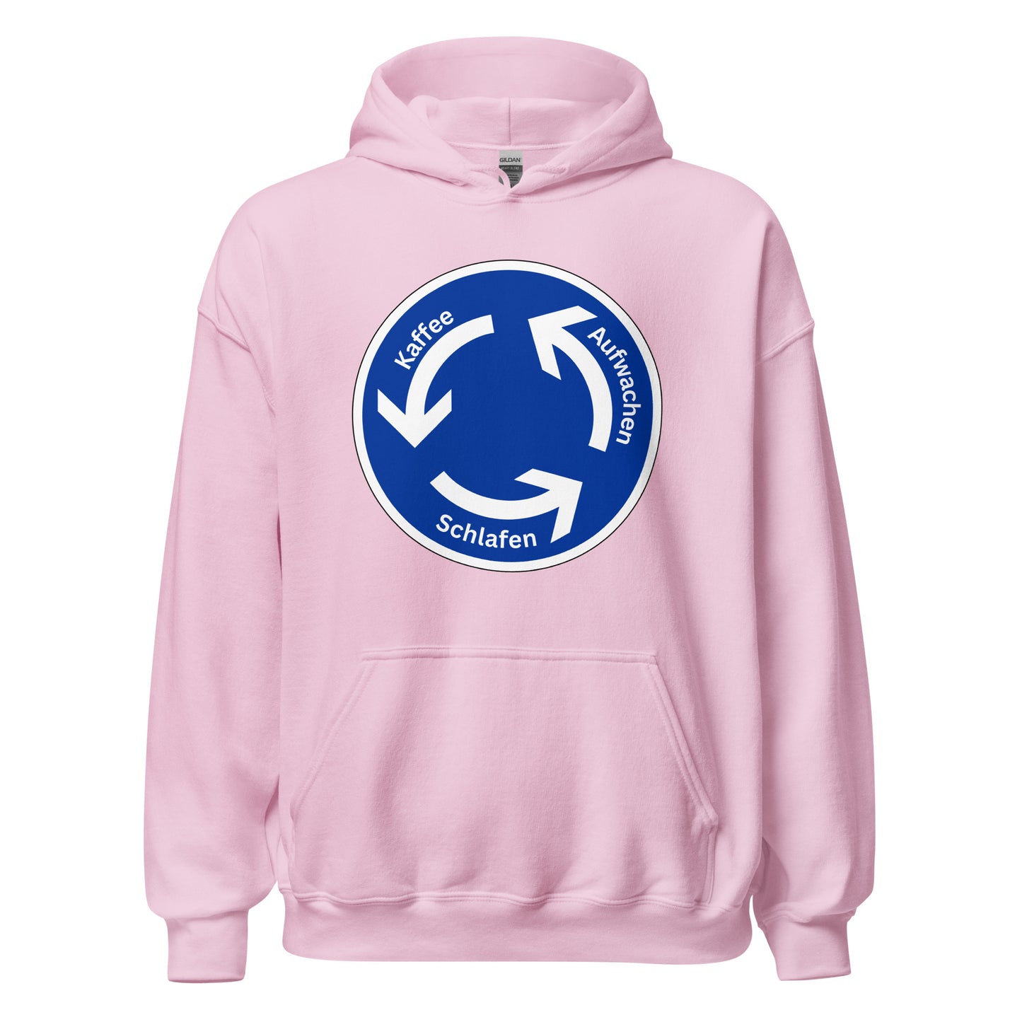 Aufwachen Kaffee Schlafen Kreisverkehr Kapuzenpullover