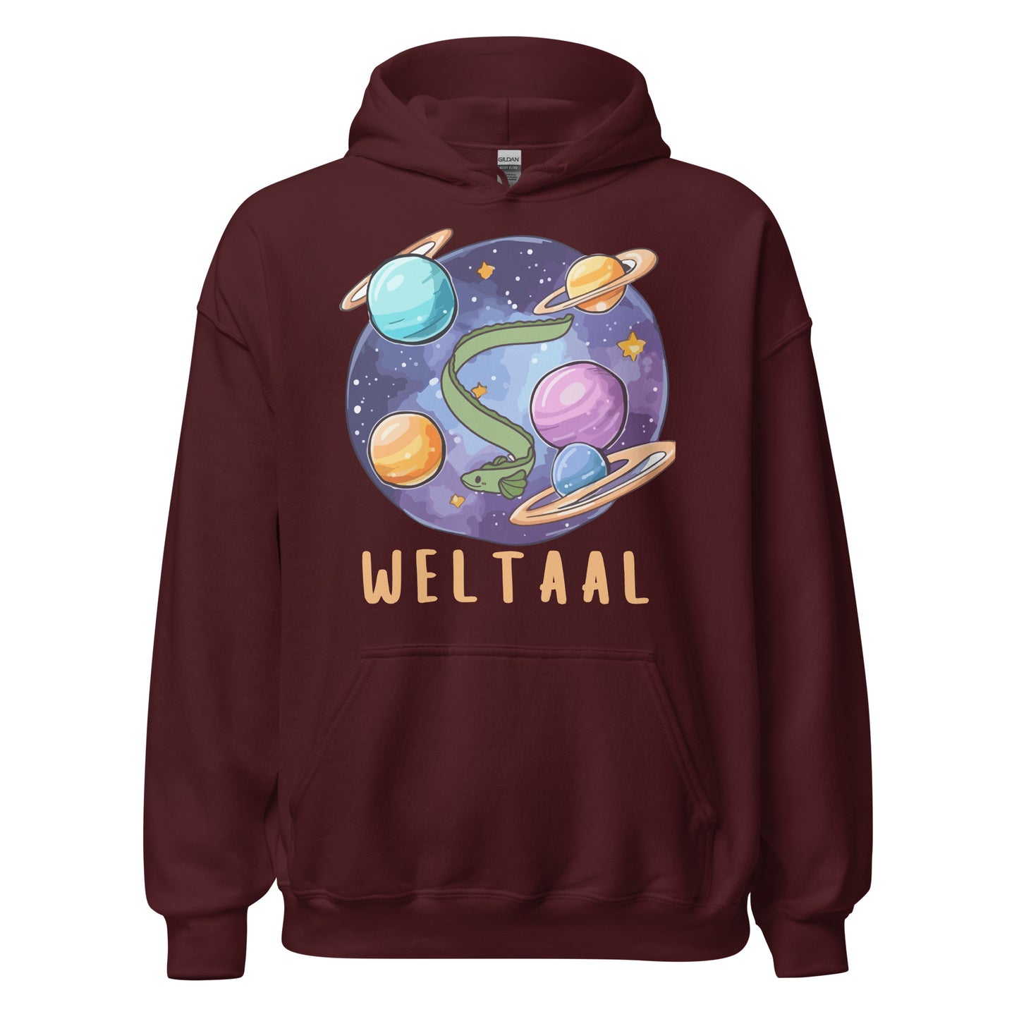 Weltaal Angler Aal Wortspiel Kapuzenpullover