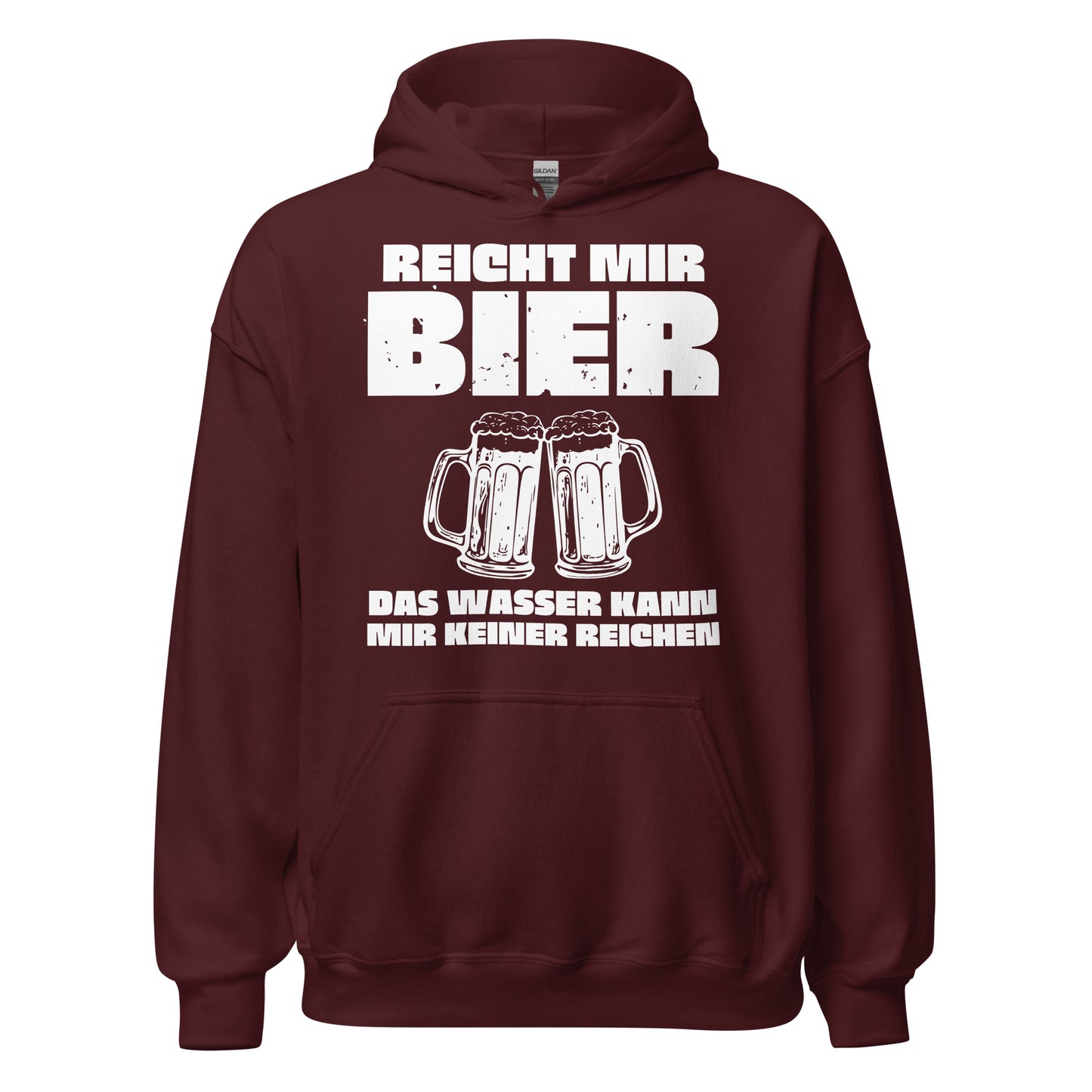 Reicht Mir Bier Das Wasser Kann Mir Keiner Reichen Spruch Kapuzenpullover