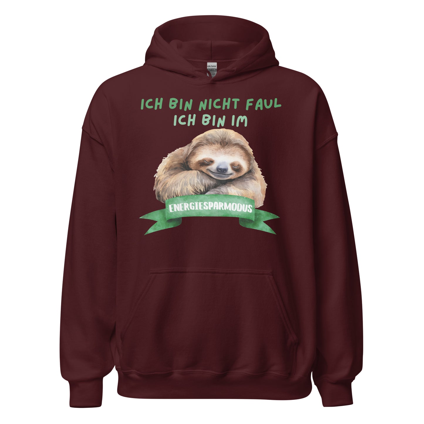 Ich bin nicht faul ich bin im Energiesparmodus Faultier Hoodie Kapuzenpullover
