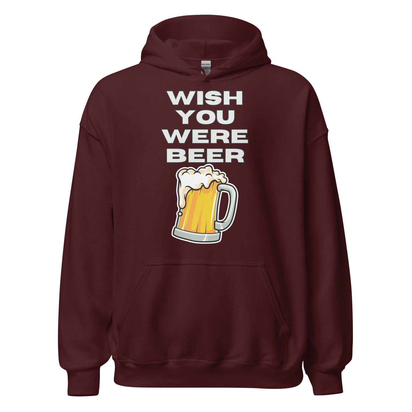 Wish you were Beer Bier Hoodie Kapuzenpullover
