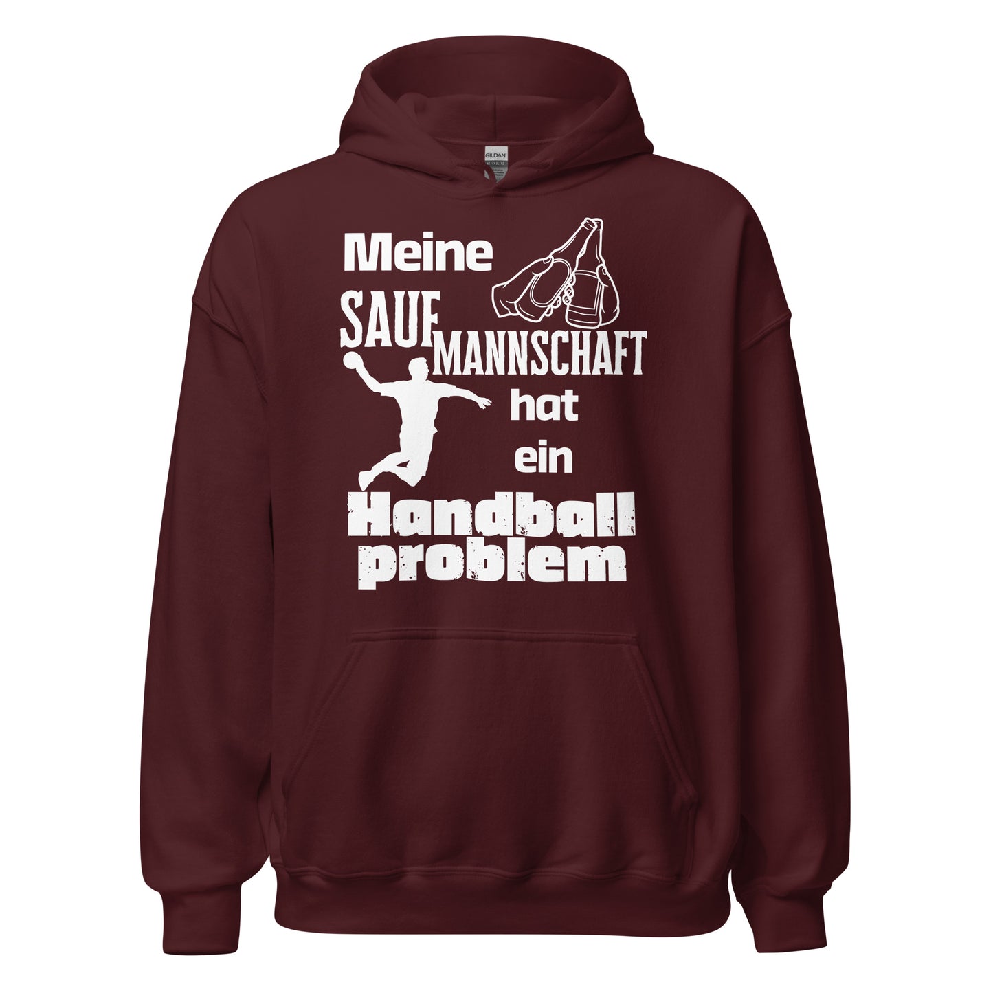 Meine Saufmannschaft hat ein Handball Problem Hoodie Kapuzenpullover